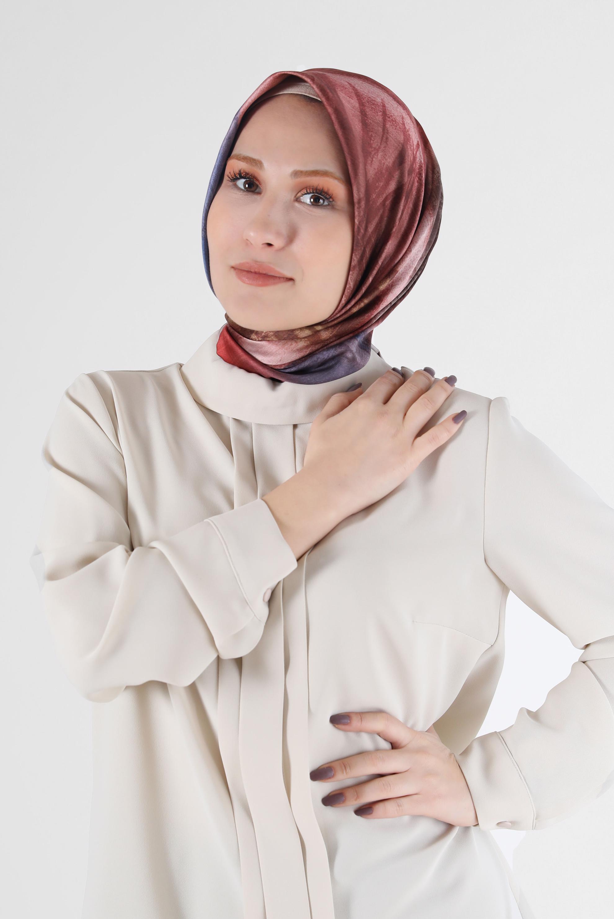 Tesettür giyim SİYAH 8087 ALVİNA DİJİTAL EŞARP (PRM)