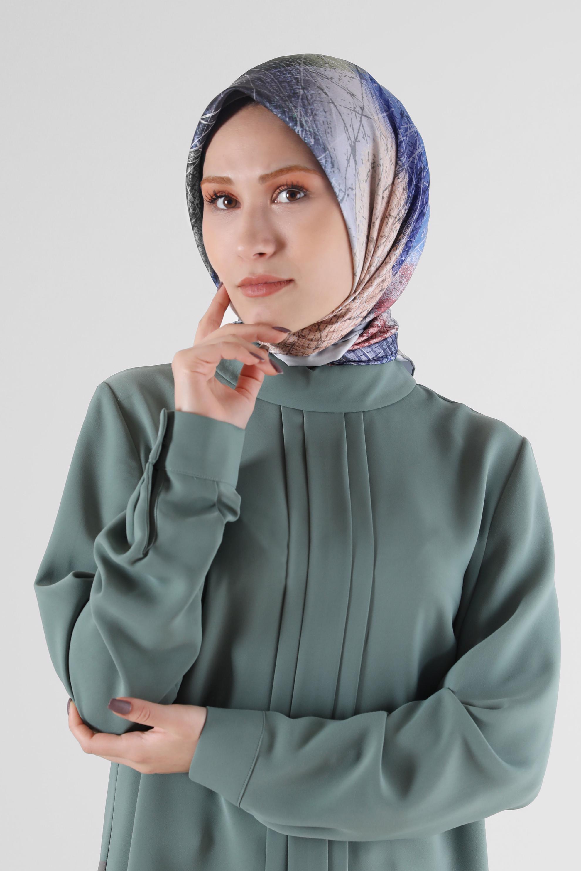 Hijab clothing GREY 8087 ALVİNA DİJİTAL EŞARP (PRM)