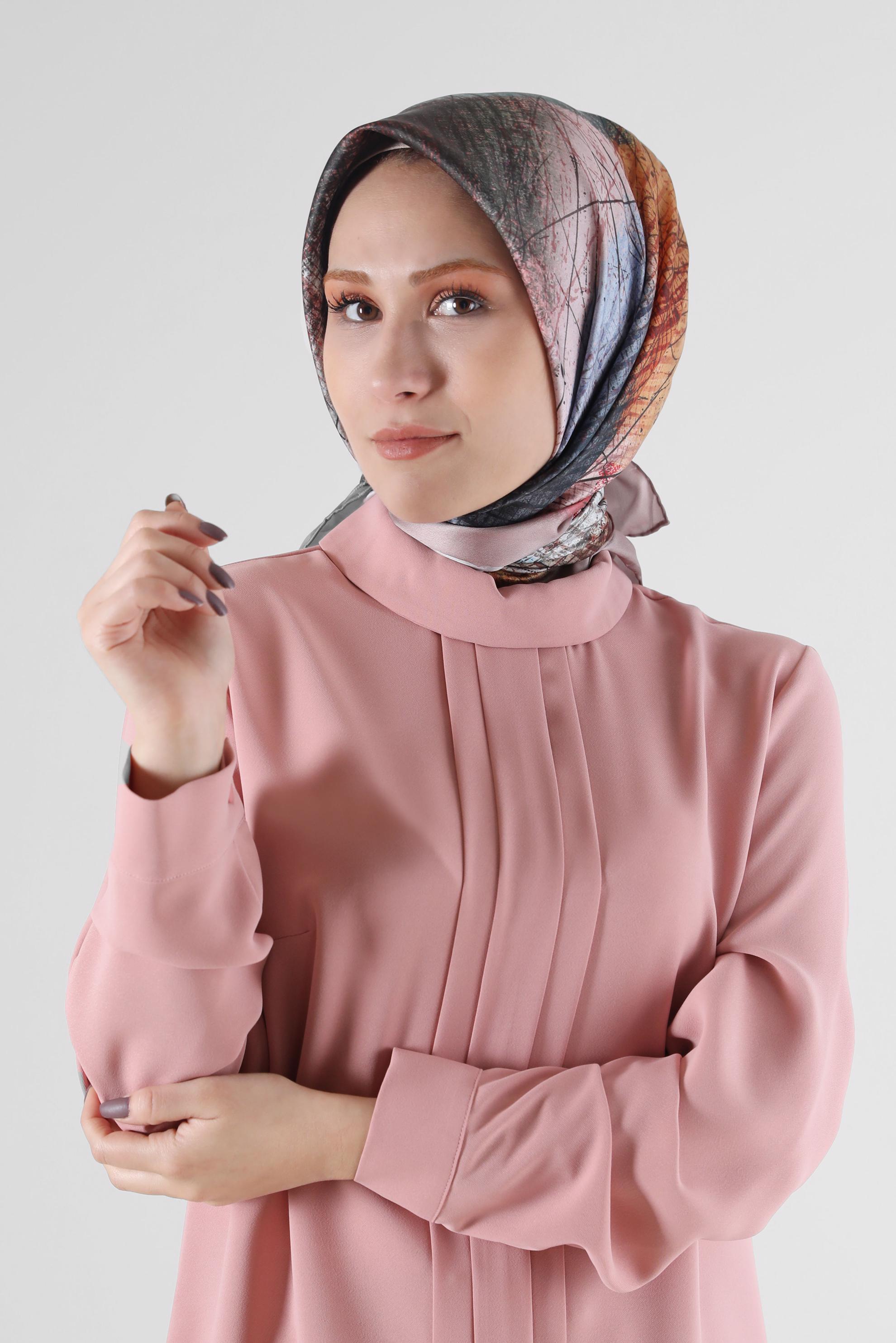 Hijab clothing MINK 8087 ALVİNA DİJİTAL EŞARP (PRM)