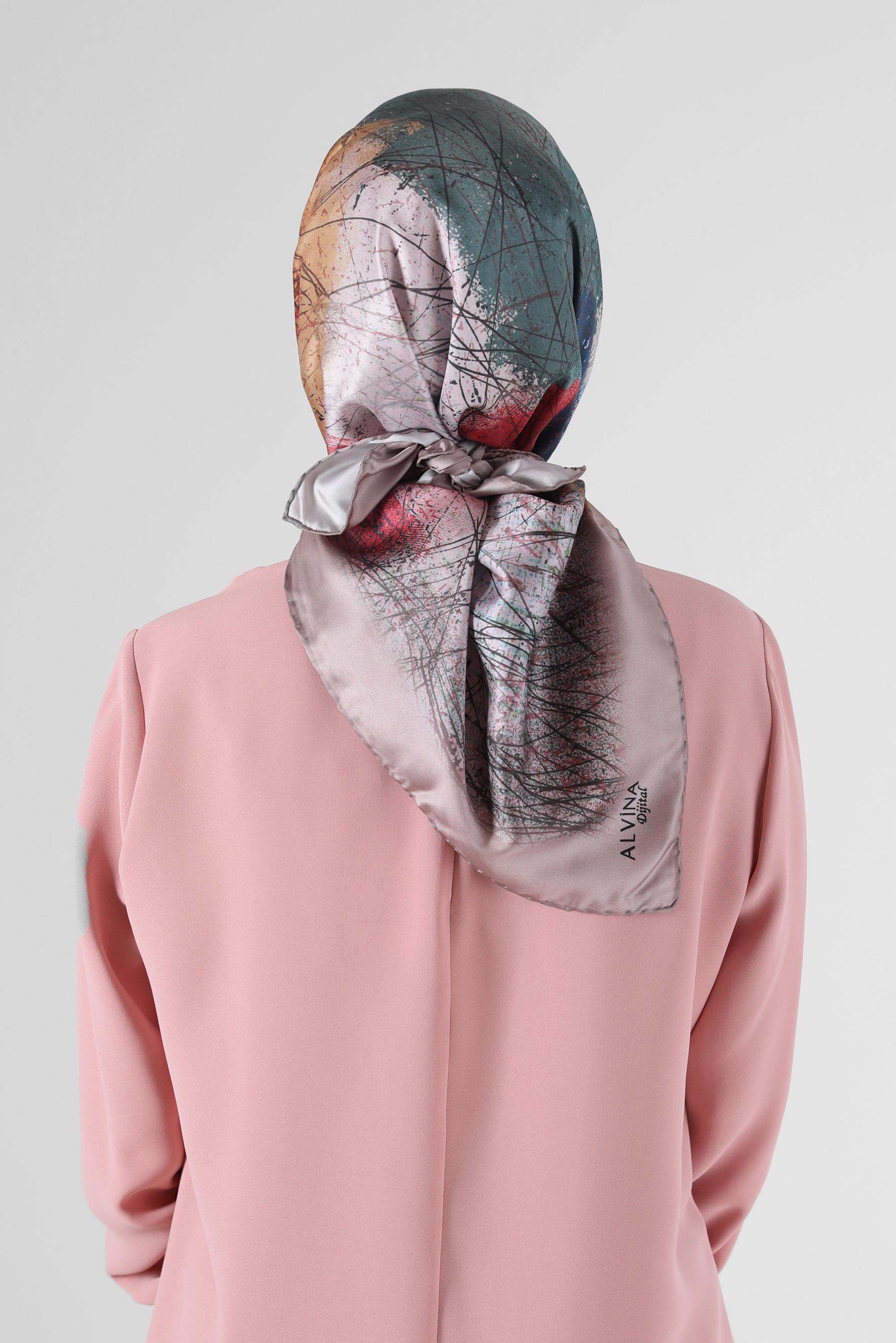 Hijab clothing MINK 8087 ALVİNA DİJİTAL EŞARP (PRM)
