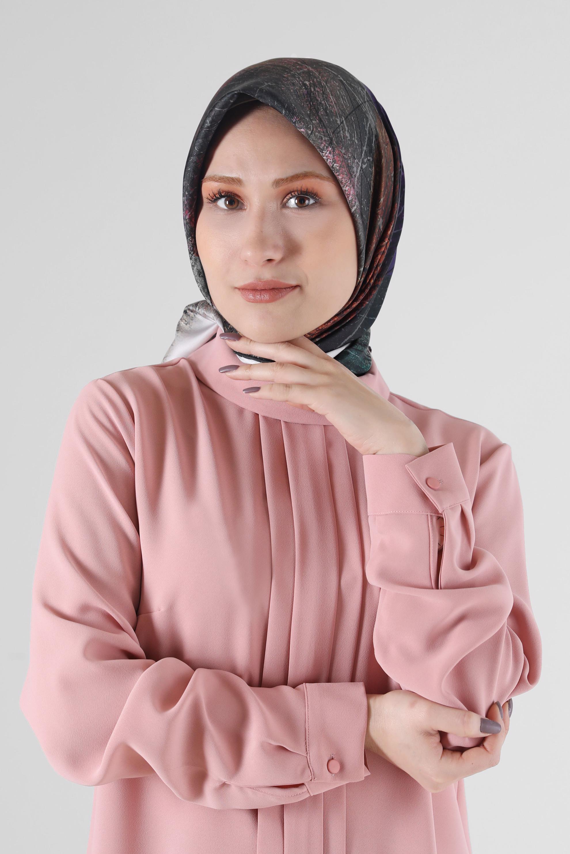 Hijab clothing GREEN 8087 ALVİNA DİJİTAL EŞARP (PRM)