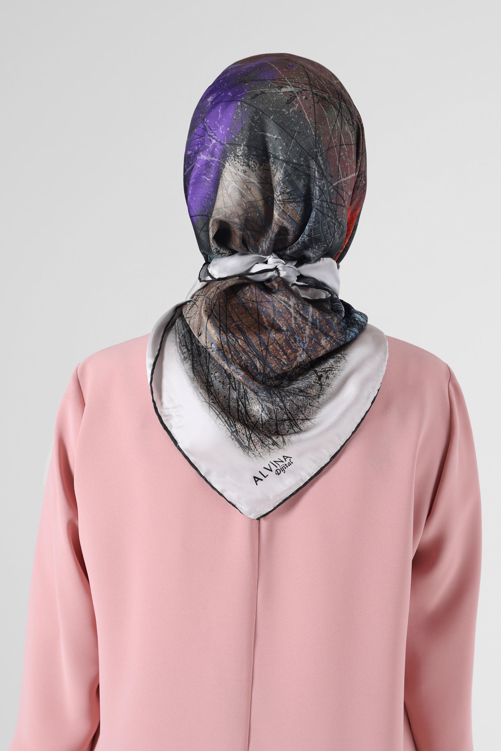 Hijab clothing GREEN 8087 ALVİNA DİJİTAL EŞARP (PRM)