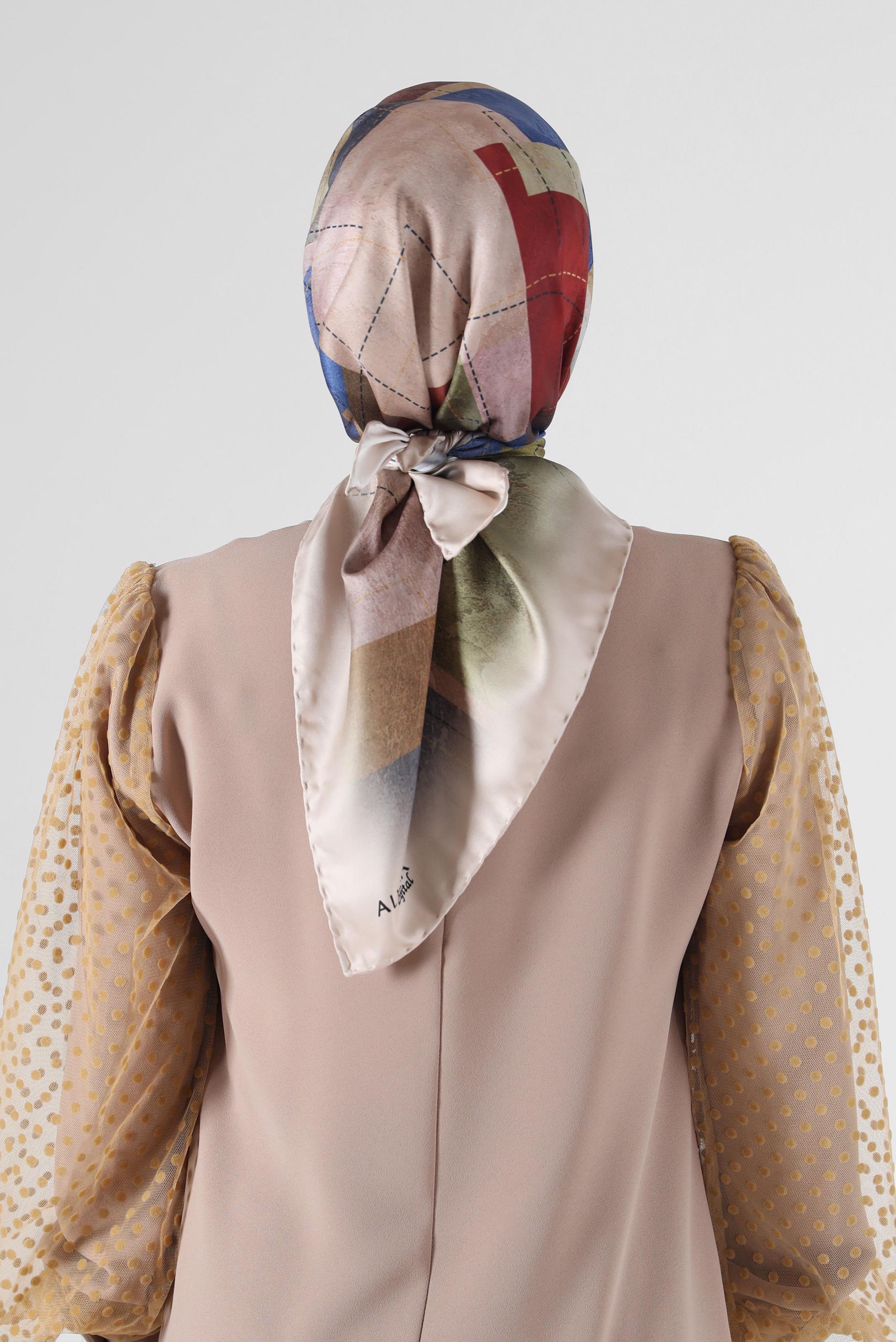 Hijab clothing GOLD ALVINA PATTERNED HEADSCARF 8088 