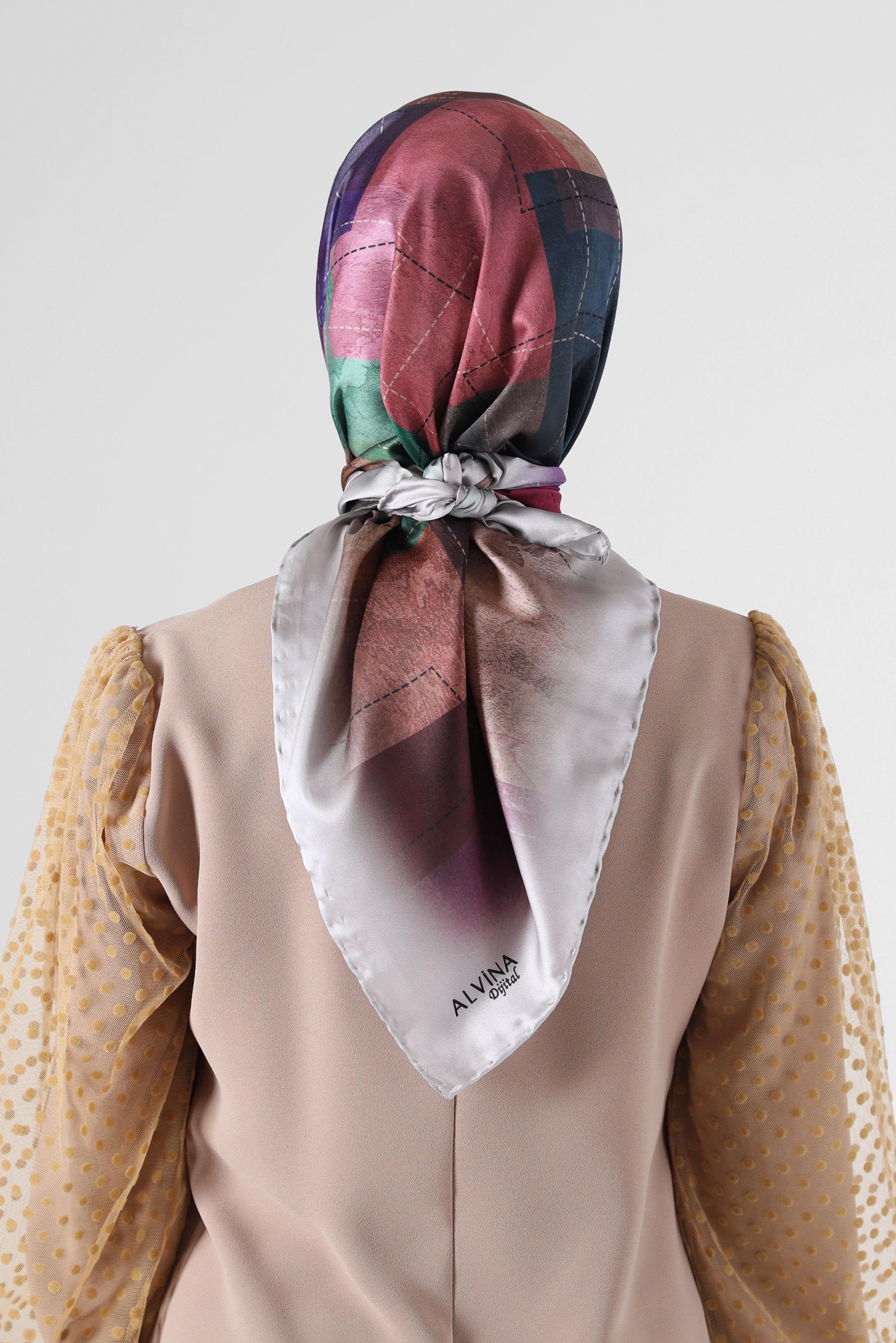 Hijab clothing BEIGE ALVINA PATTERNED HEADSCARF 8088 