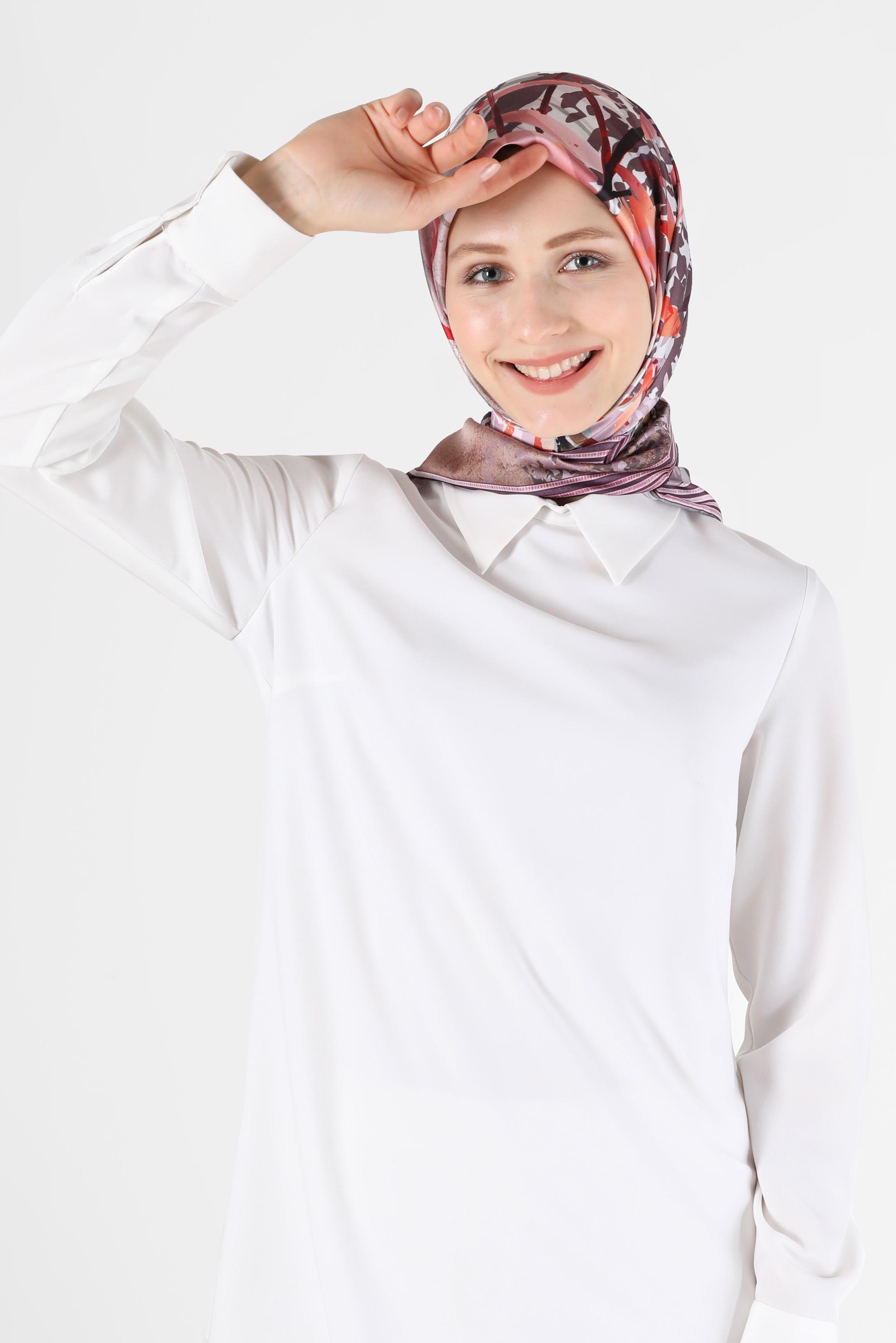 Tesettür giyim MOR ALVİNA DİJİTAL EŞARP 23998 