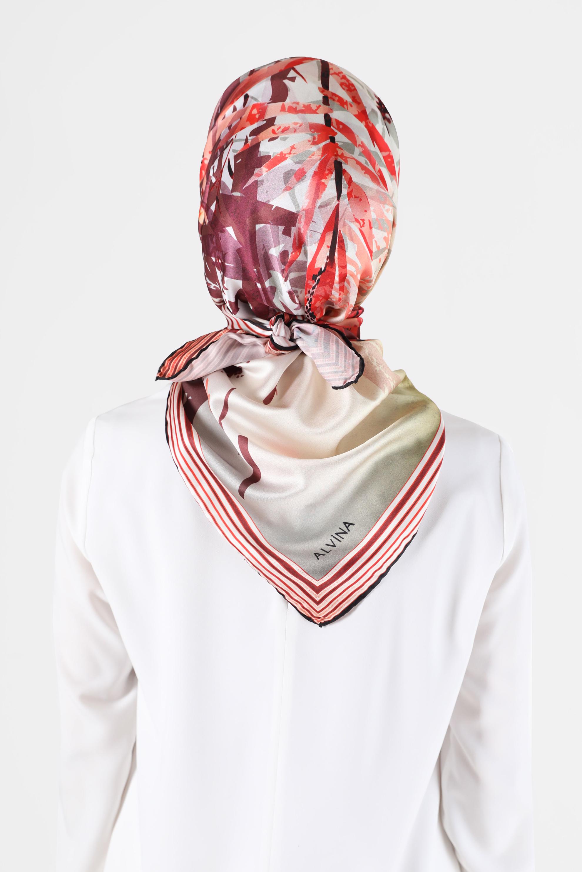 Tesettür giyim LACİVERT ALVİNA DİJİTAL EŞARP 23998 