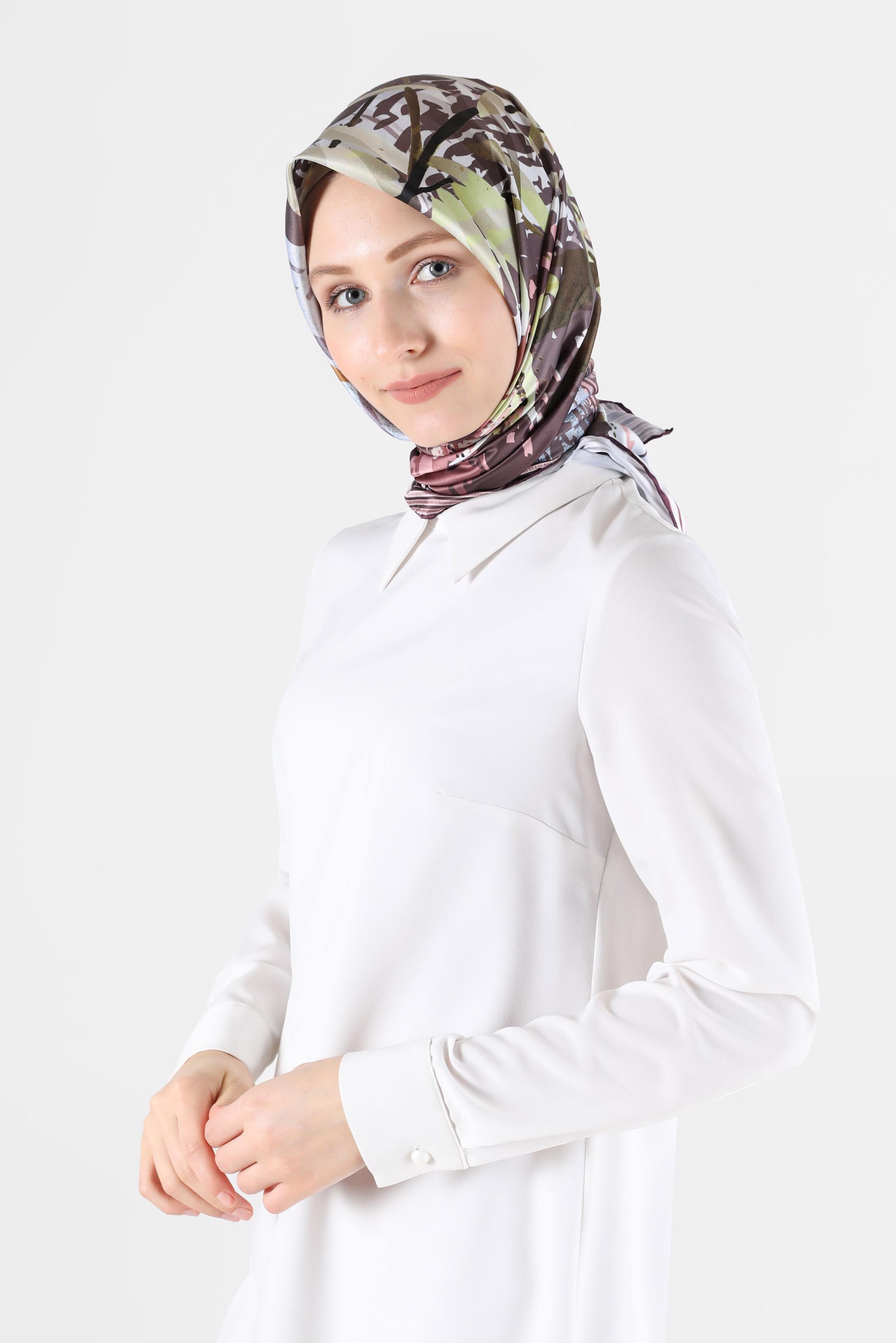 Tesettür giyim MÜRDÜM ALVİNA DİJİTAL EŞARP 23998 
