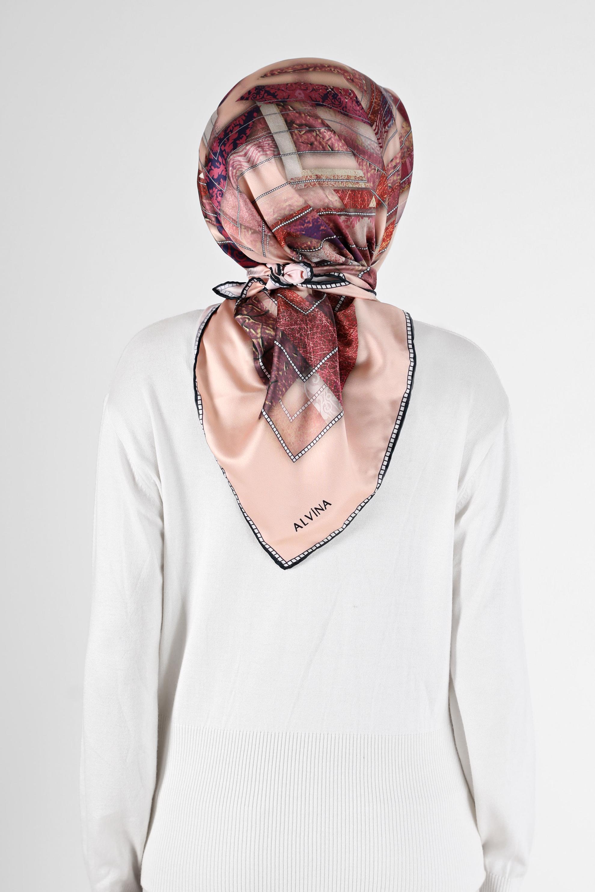 Tesettür giyim PUDRA 31469 ALVİNA DİJİTAL EŞARP