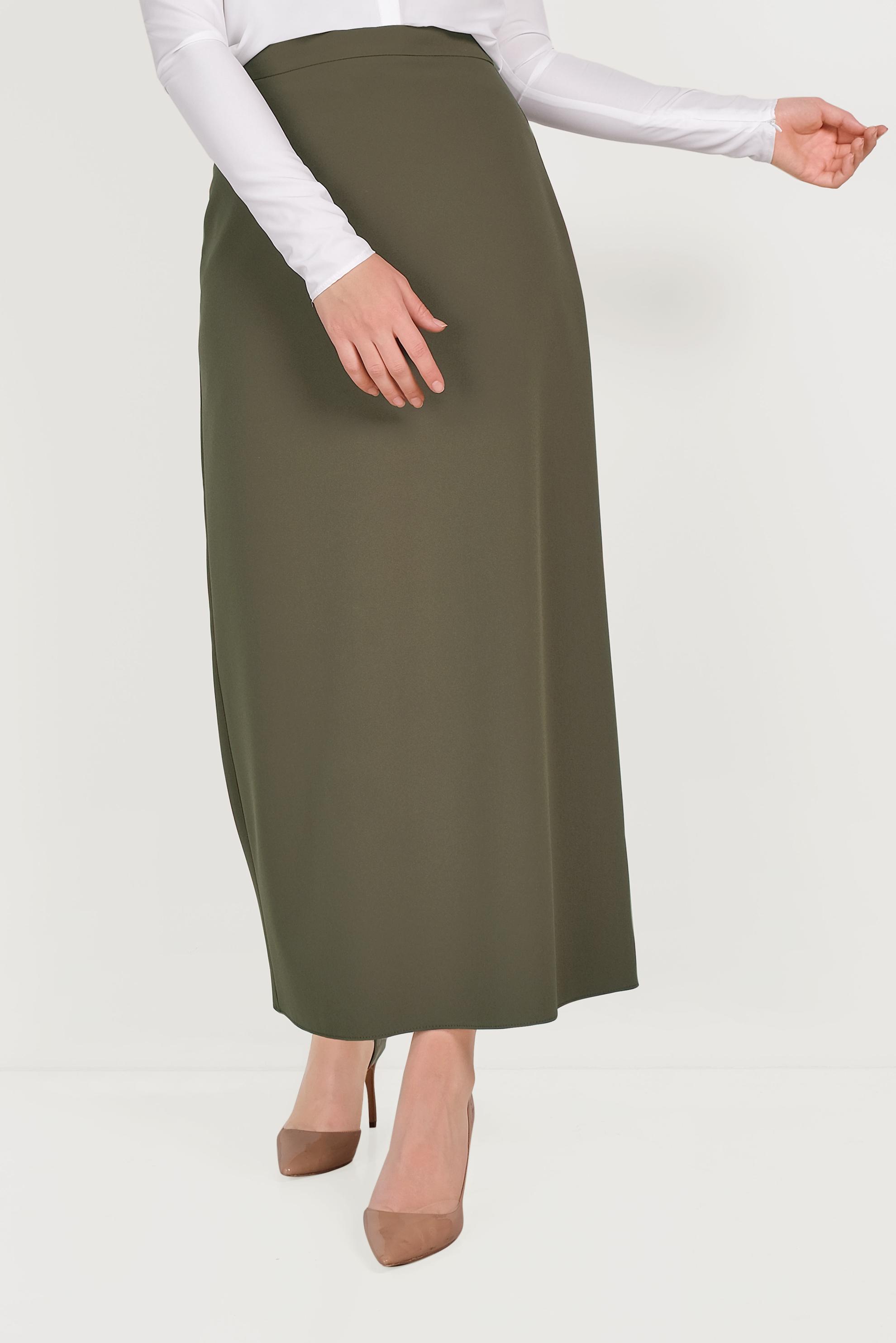 Hijab clothing KHAKI HIGH WAIST SKIRT 60068 