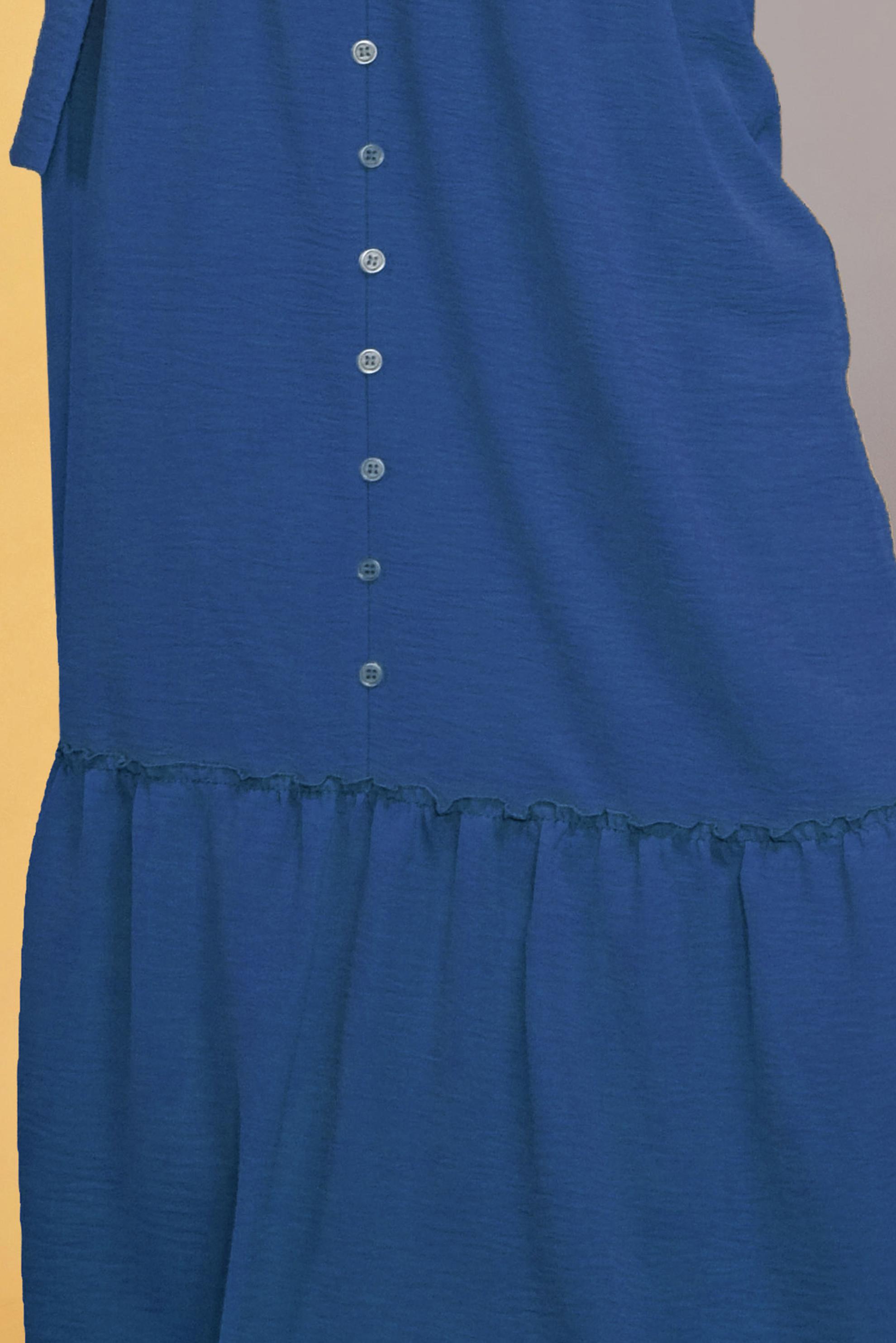 Tesettür giyim LACİVERT DÜĞME DETAYLI AEROBİN ETEK 60163