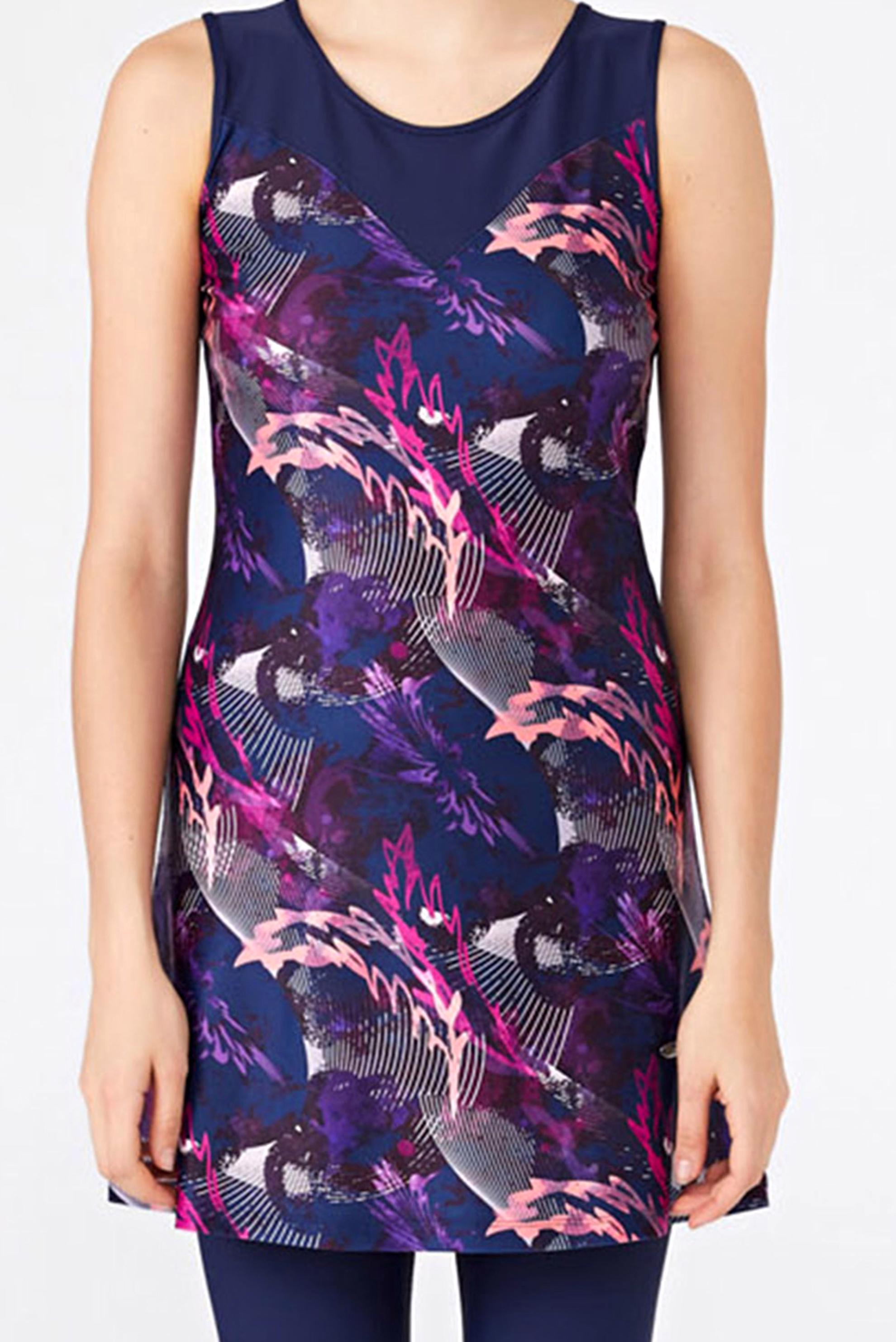 Tesettür giyim LACİVERT MİX DESENLİ TESETTÜR MAYO 3311 