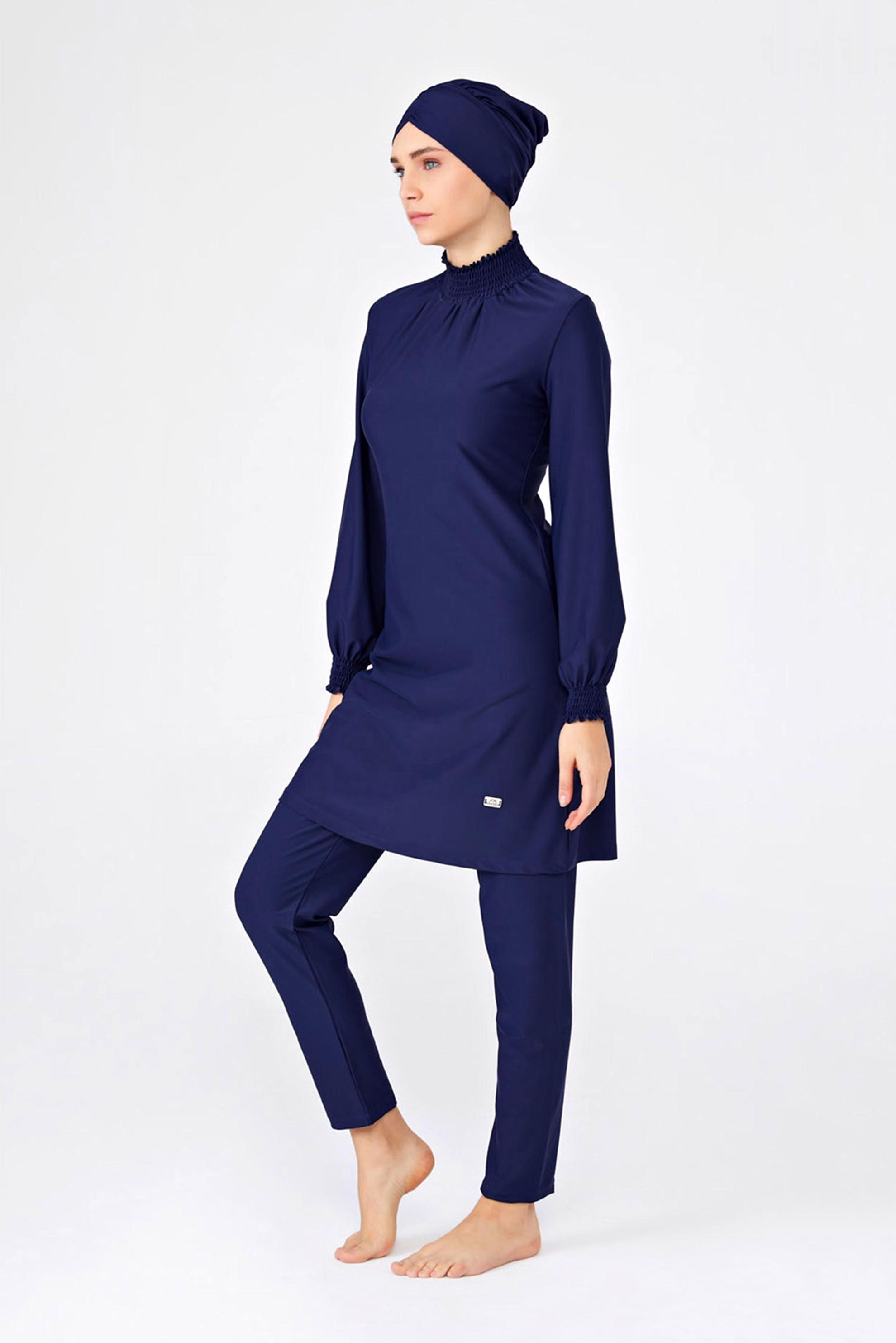 Tesettür giyim LACİVERT ADASEA LİKRALI TESETTÜR MAYO 4242 