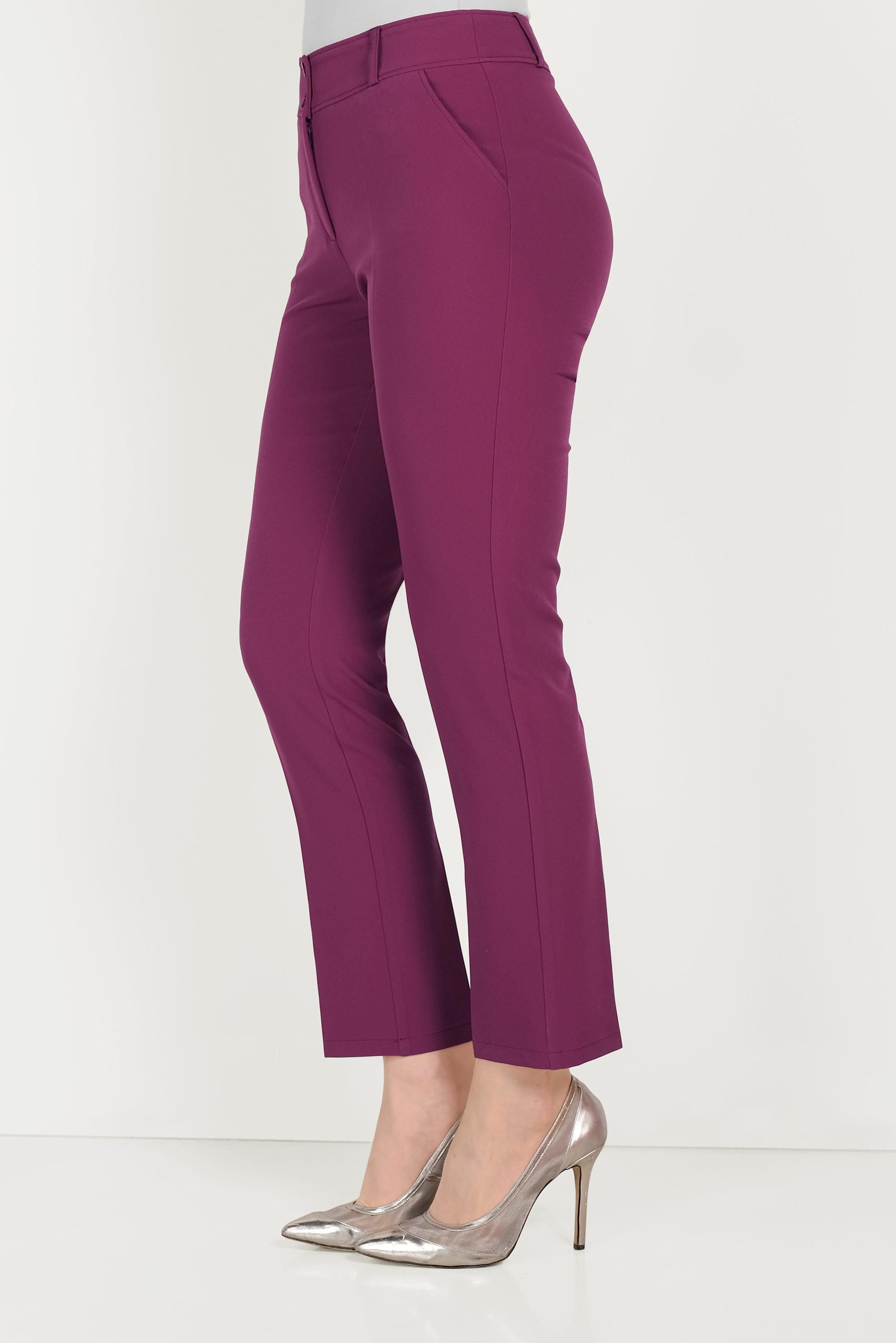 Tesettür giyim MOR DÜĞMELİ KUMAŞ PANTOLON 70051	