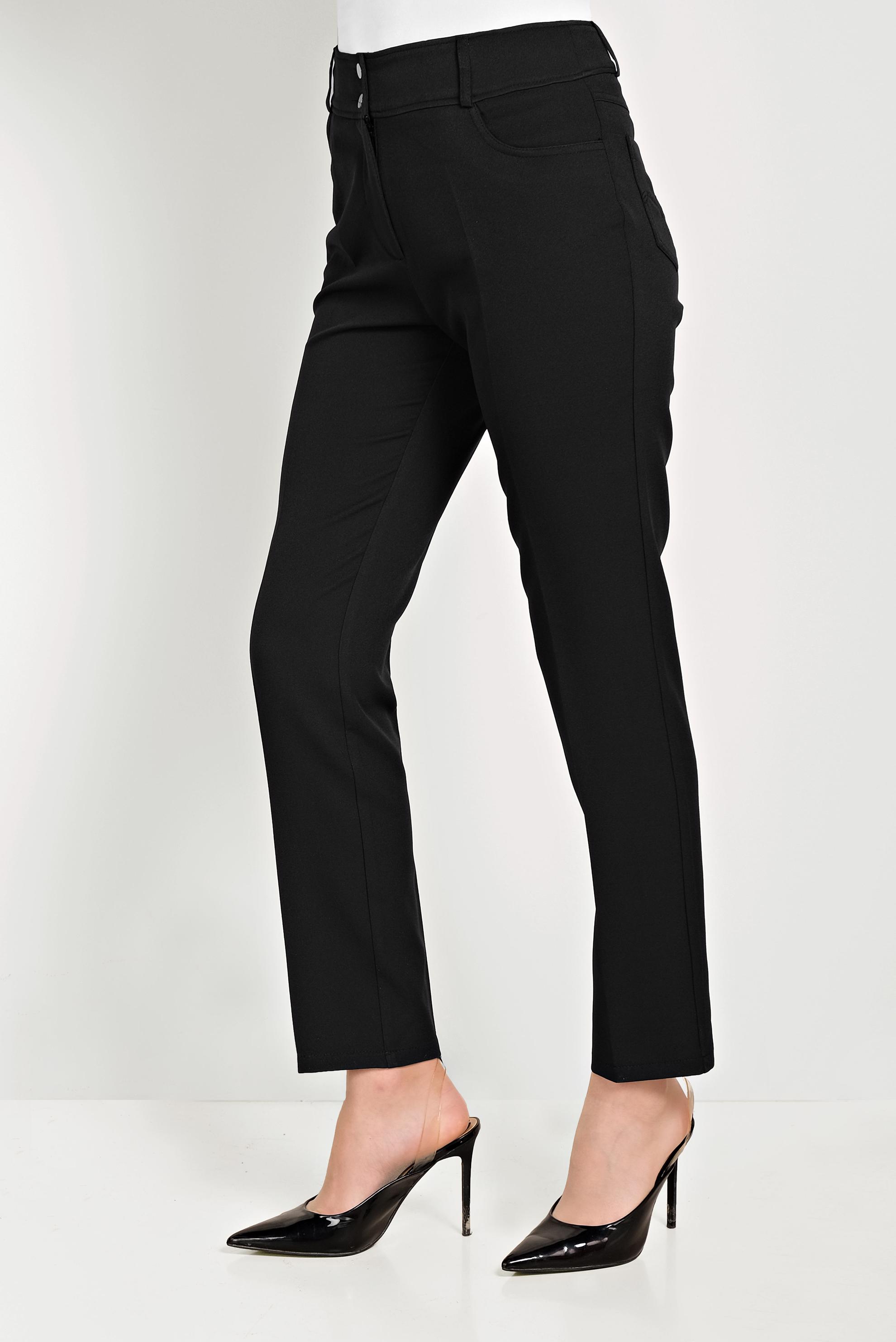 Tesettür giyim SİYAH DAR PAÇA KUMAŞ PANTOLON 70052