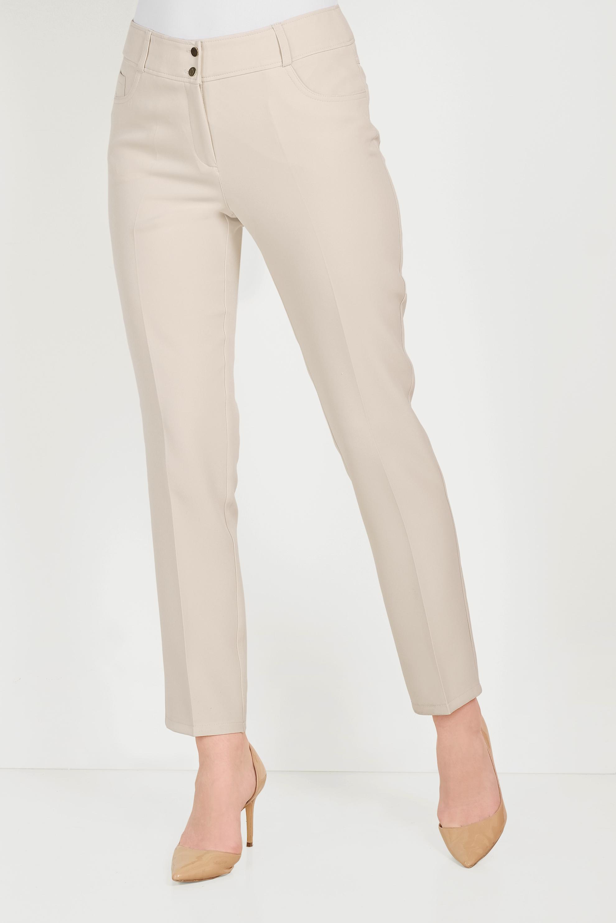 Tesettür giyim BEJ DAR PAÇA KUMAŞ PANTOLON 70052