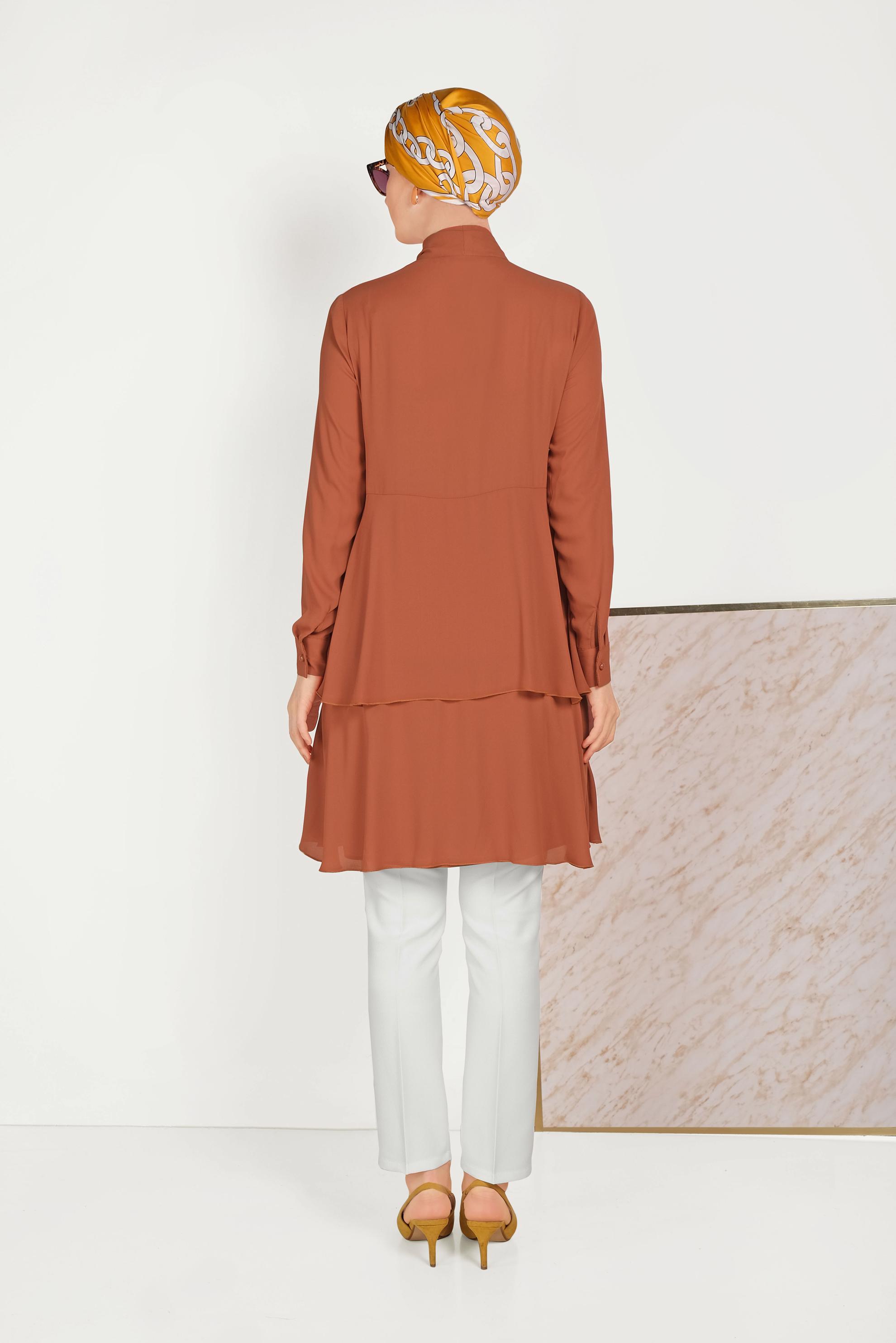 Vêtements hijab BLANC PANTALON CLASSIQUE AVEC POCHES 70073