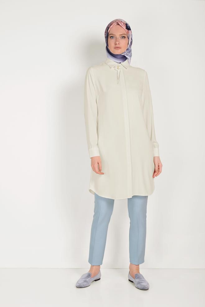 Vêtements hijab  PANTALON CLASSIQUE AVEC POCHES 70073 - ALVİNA