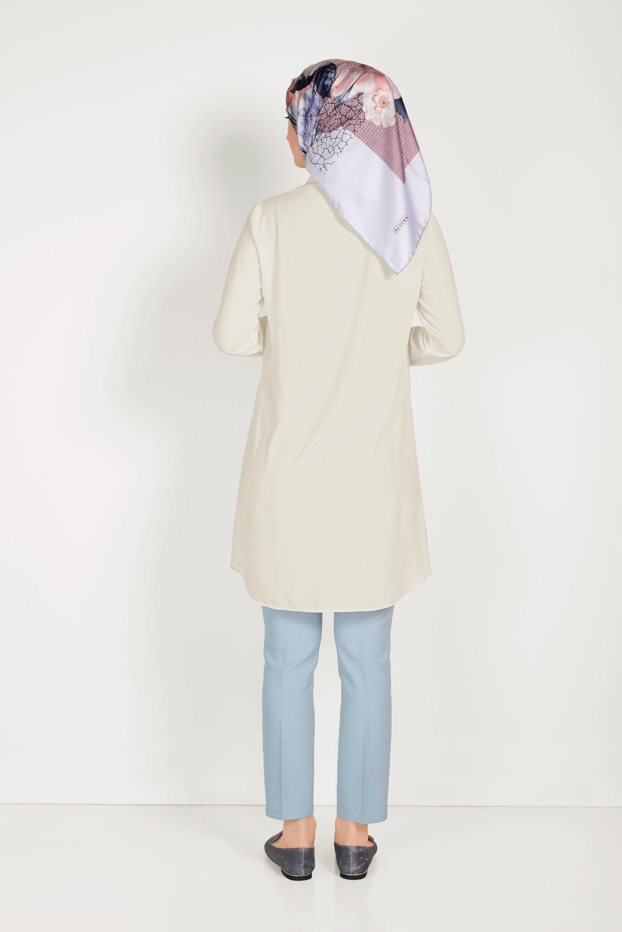 Vêtements hijab BLEU PANTALON CLASSIQUE AVEC POCHES 70073