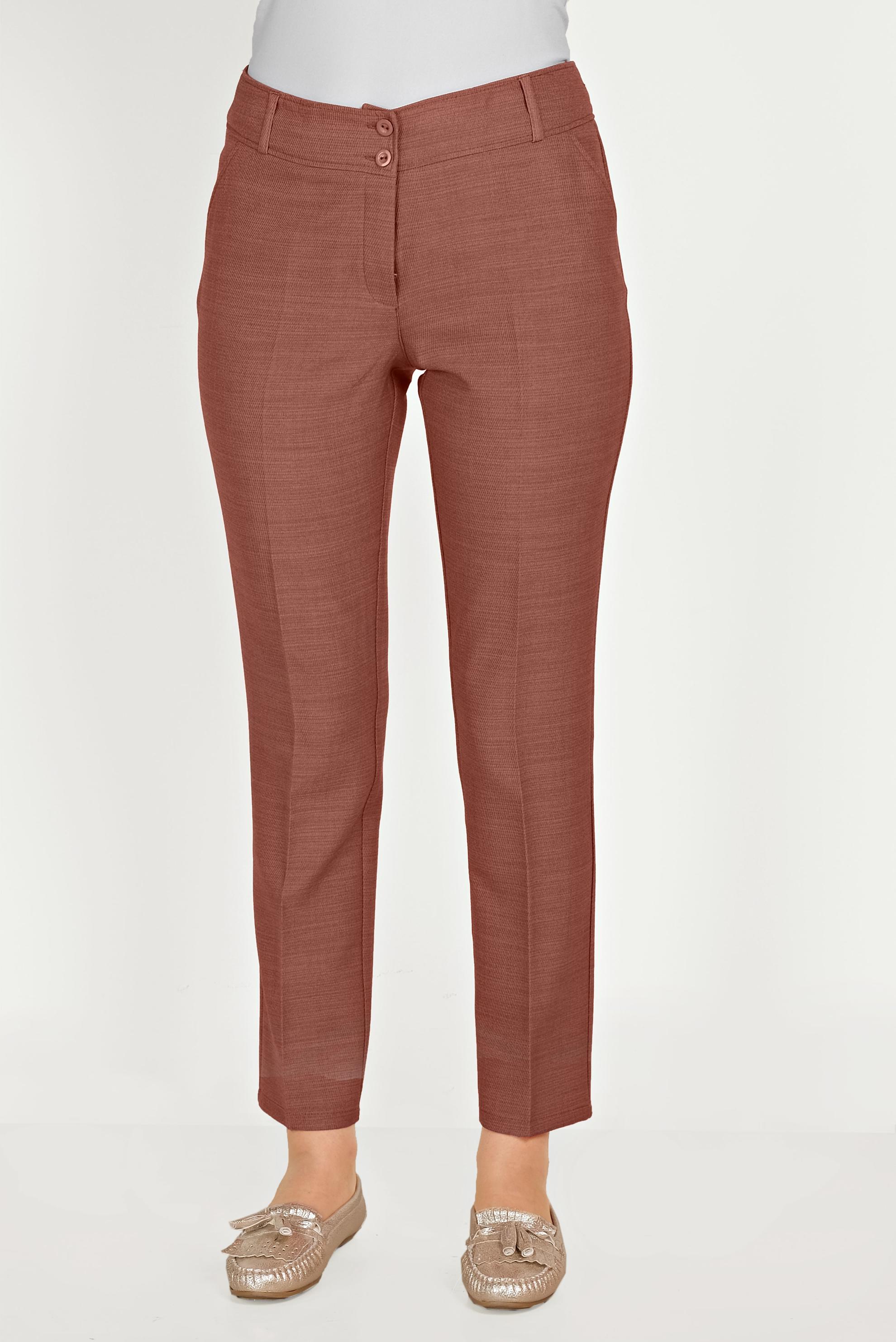 Vêtements hijab BRUN PANTALON CLASSIQUE AVEC POCHES 70073