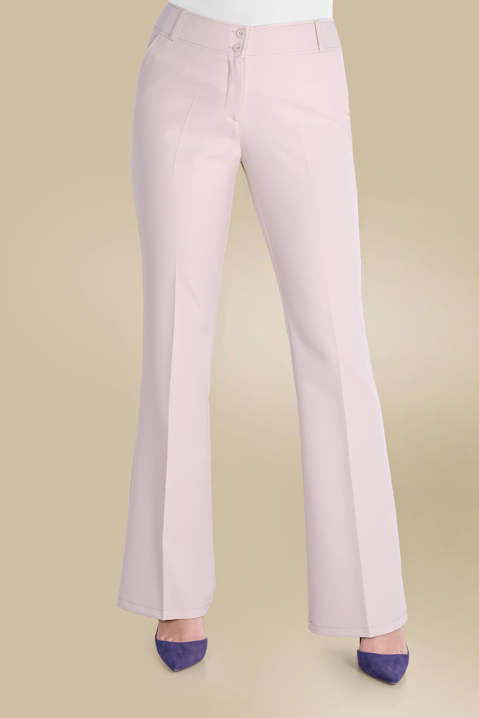 Tesettür giyim BEJ DÜĞMELİ YÜKSEK BEL PANTOLON 70086