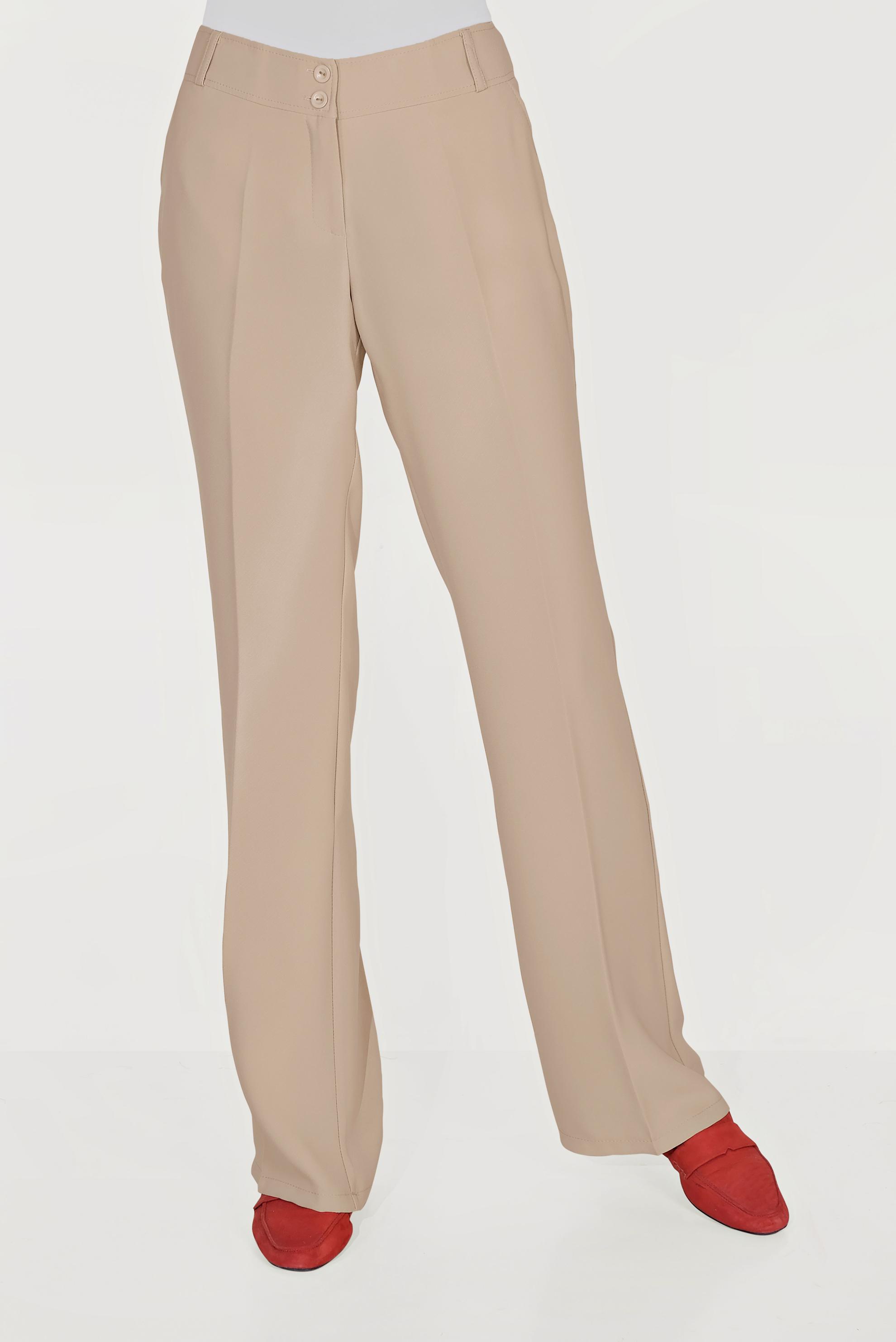 Tesettür giyim BEJ CEPLİ PANTOLON 70087