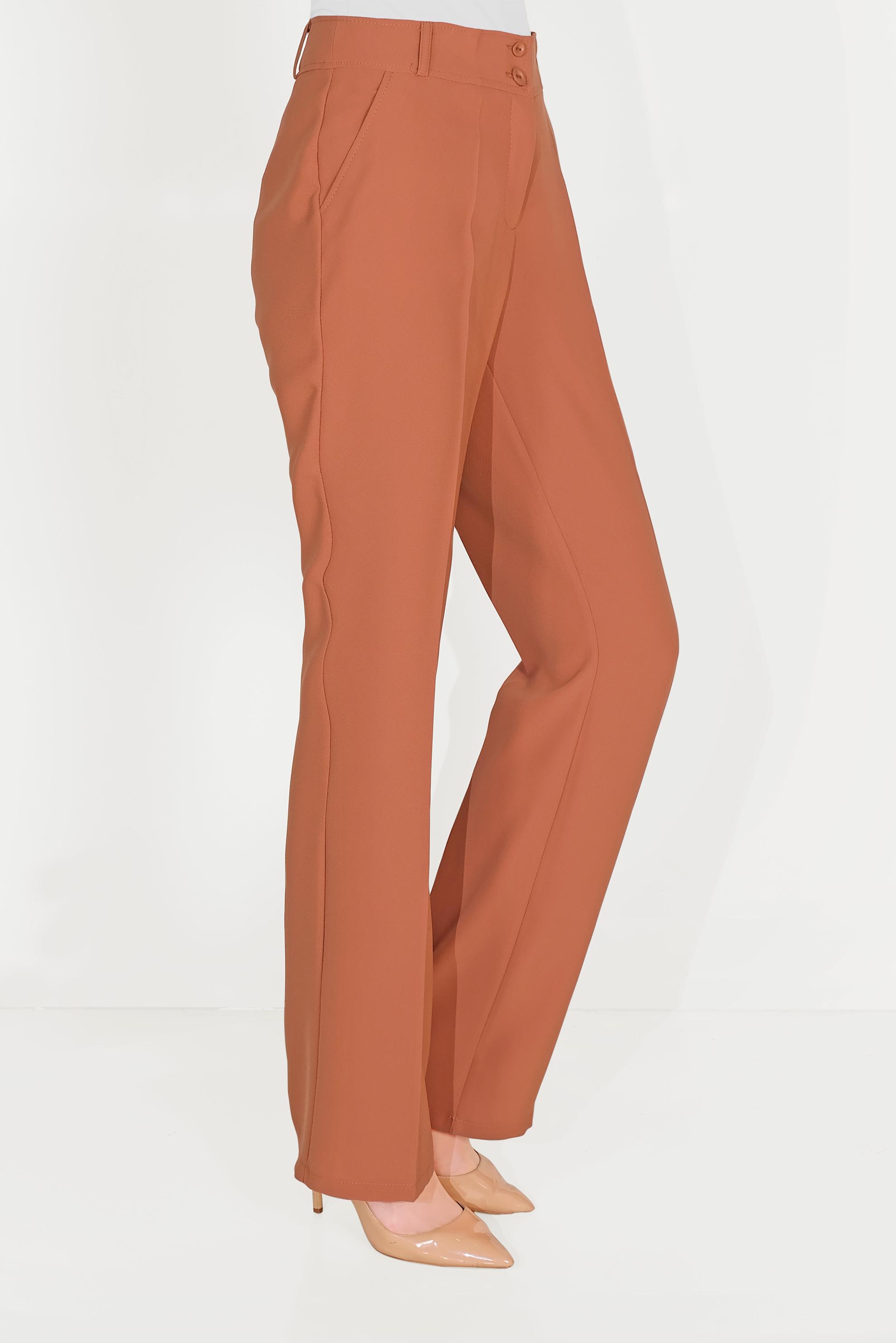 Tesettür giyim TURUNCU CEPLİ PANTOLON 70087