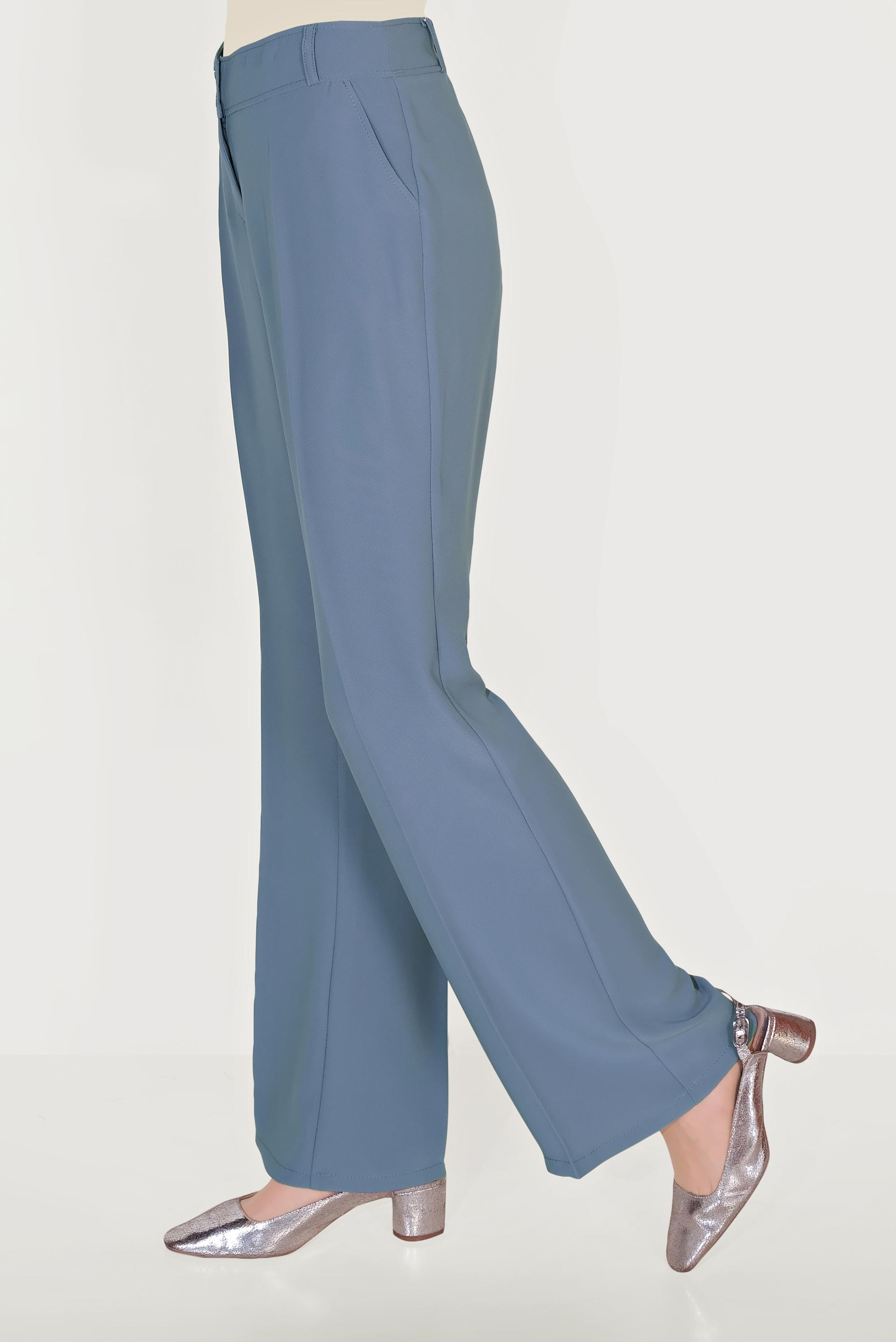 Tesettür giyim LACİVERT CEPLİ PANTOLON 70087