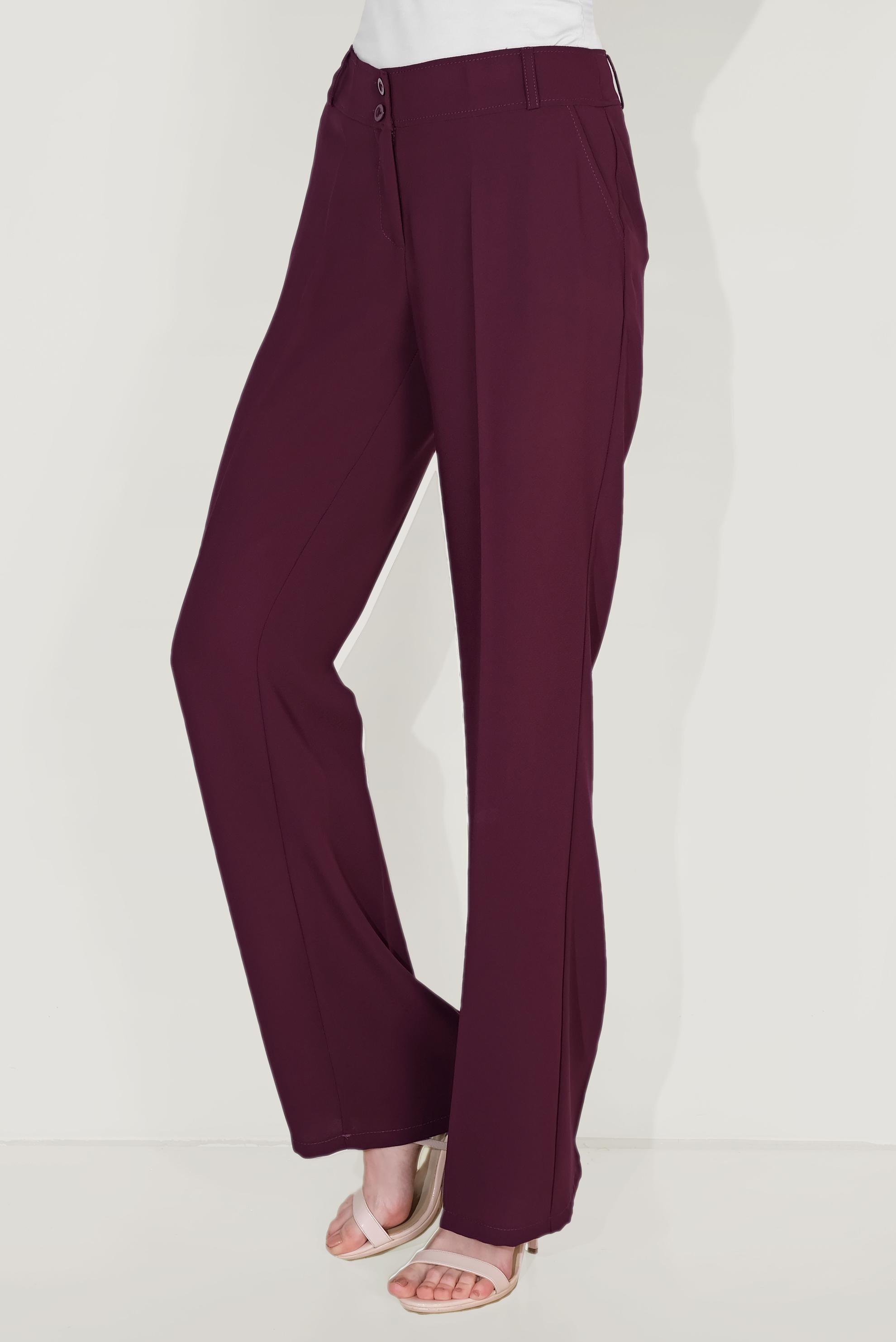 Tesettür giyim BORDO CEPLİ PANTOLON 70087