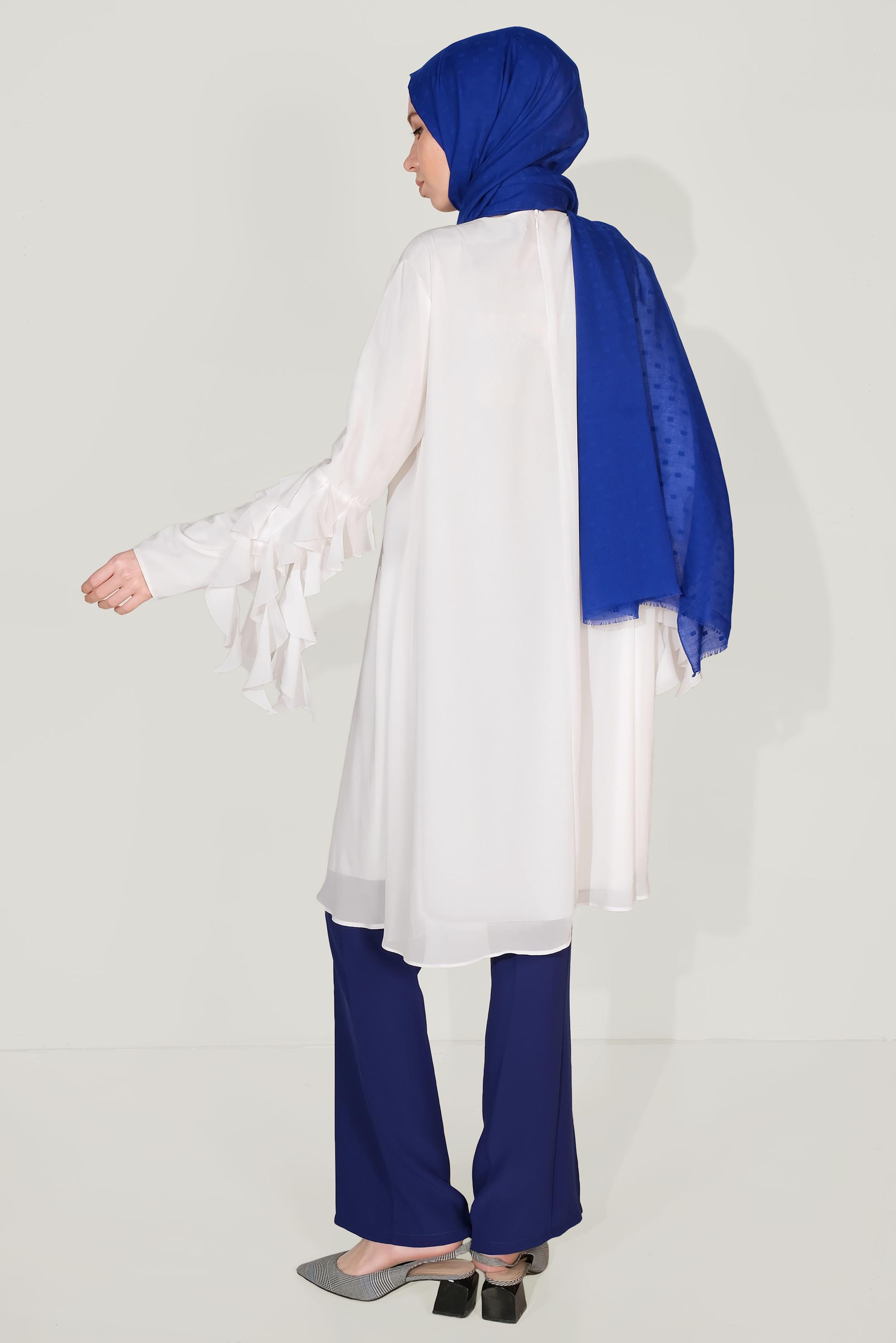 Tesettür giyim LACİVERT CEPLİ PANTOLON 70087