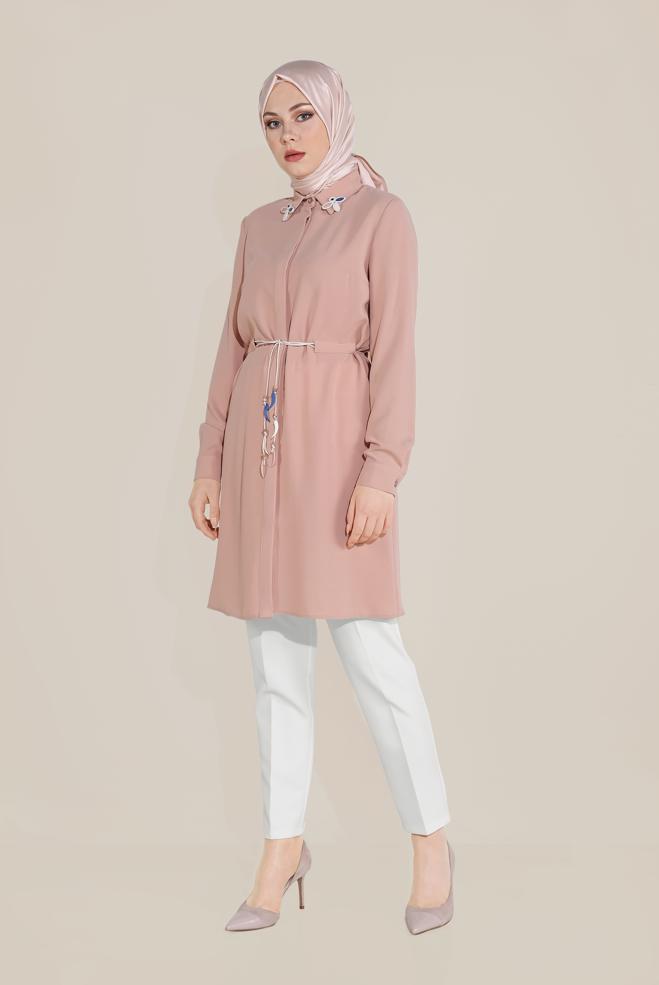 Tesettür giyim  YÜKSEK BEL KLASİK PANTOLON 70092  - ALVİNA