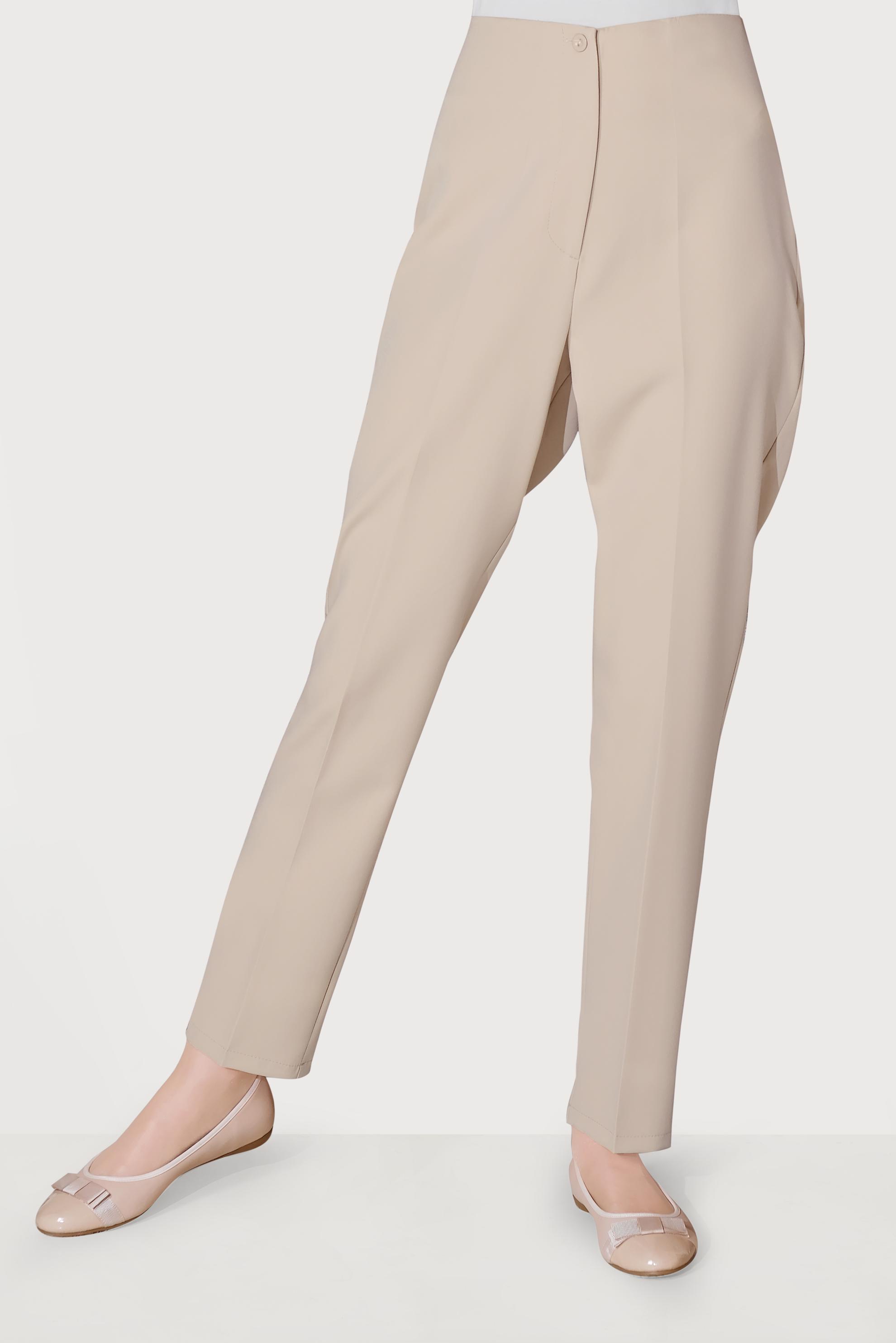 Tesettür giyim BEJ YÜKSEK BEL KLASİK PANTOLON 70092 