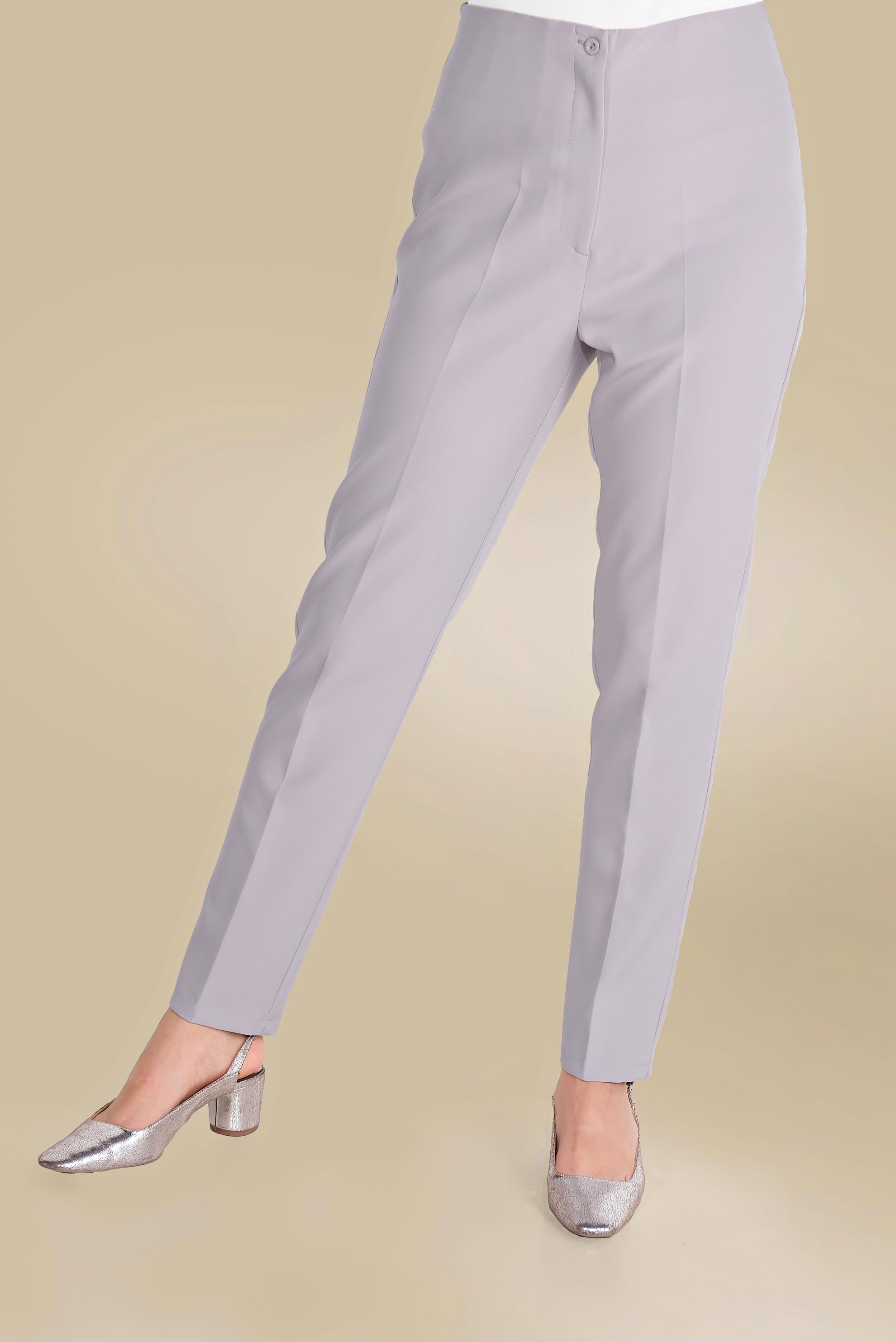 Tesettür giyim GRİ YÜKSEK BEL KLASİK PANTOLON 70092 