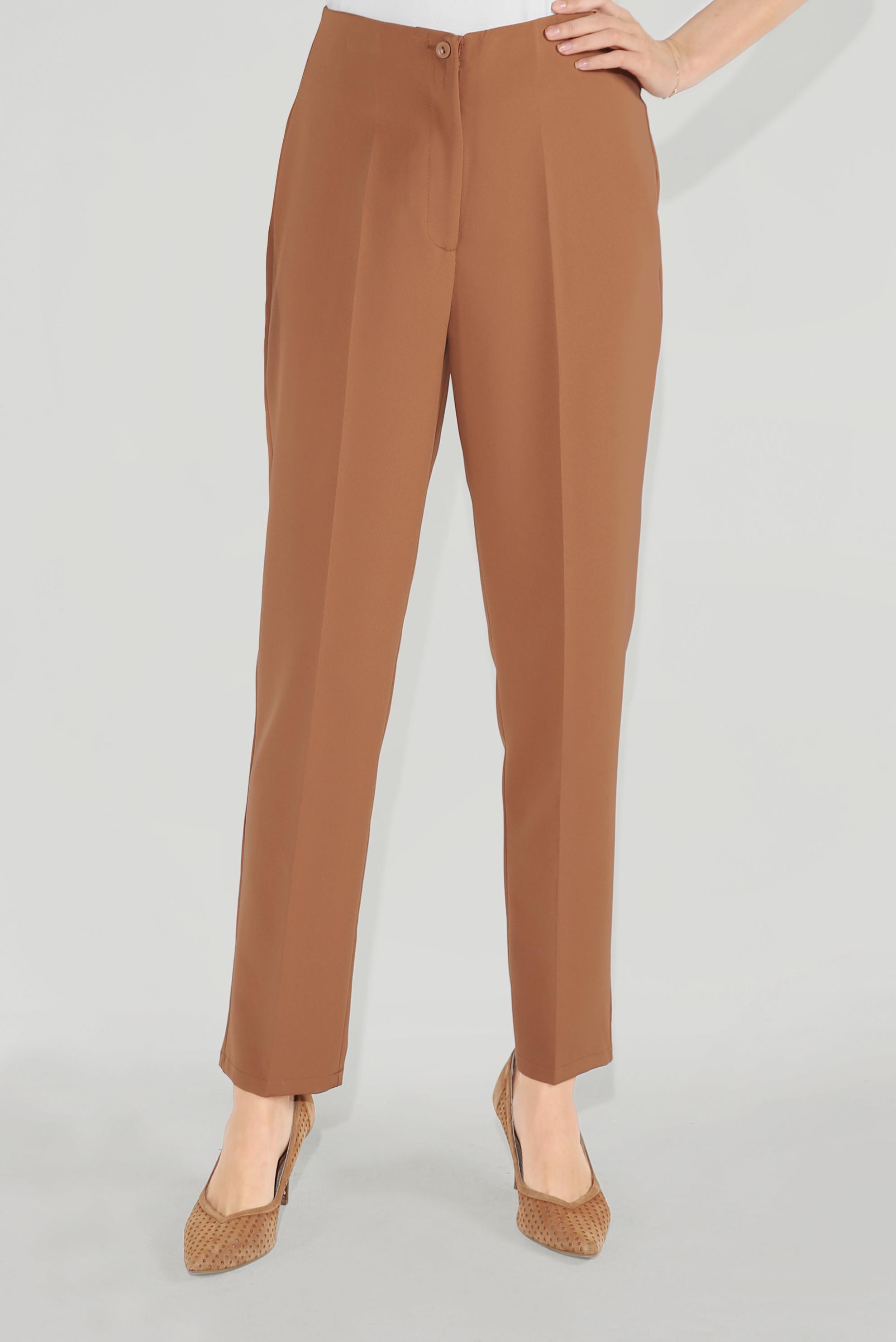 Tesettür giyim TABA YÜKSEK BEL KLASİK PANTOLON 70092 