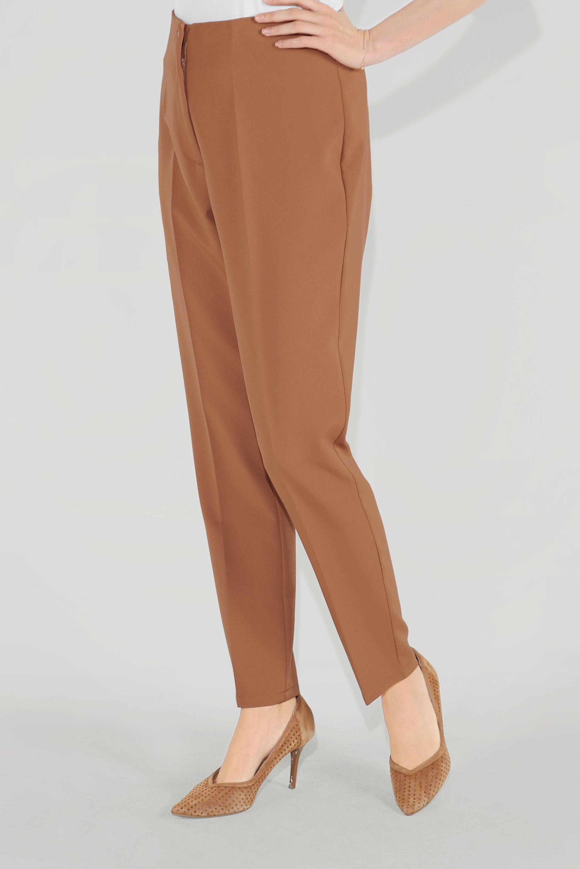 Tesettür giyim TABA YÜKSEK BEL KLASİK PANTOLON 70092 