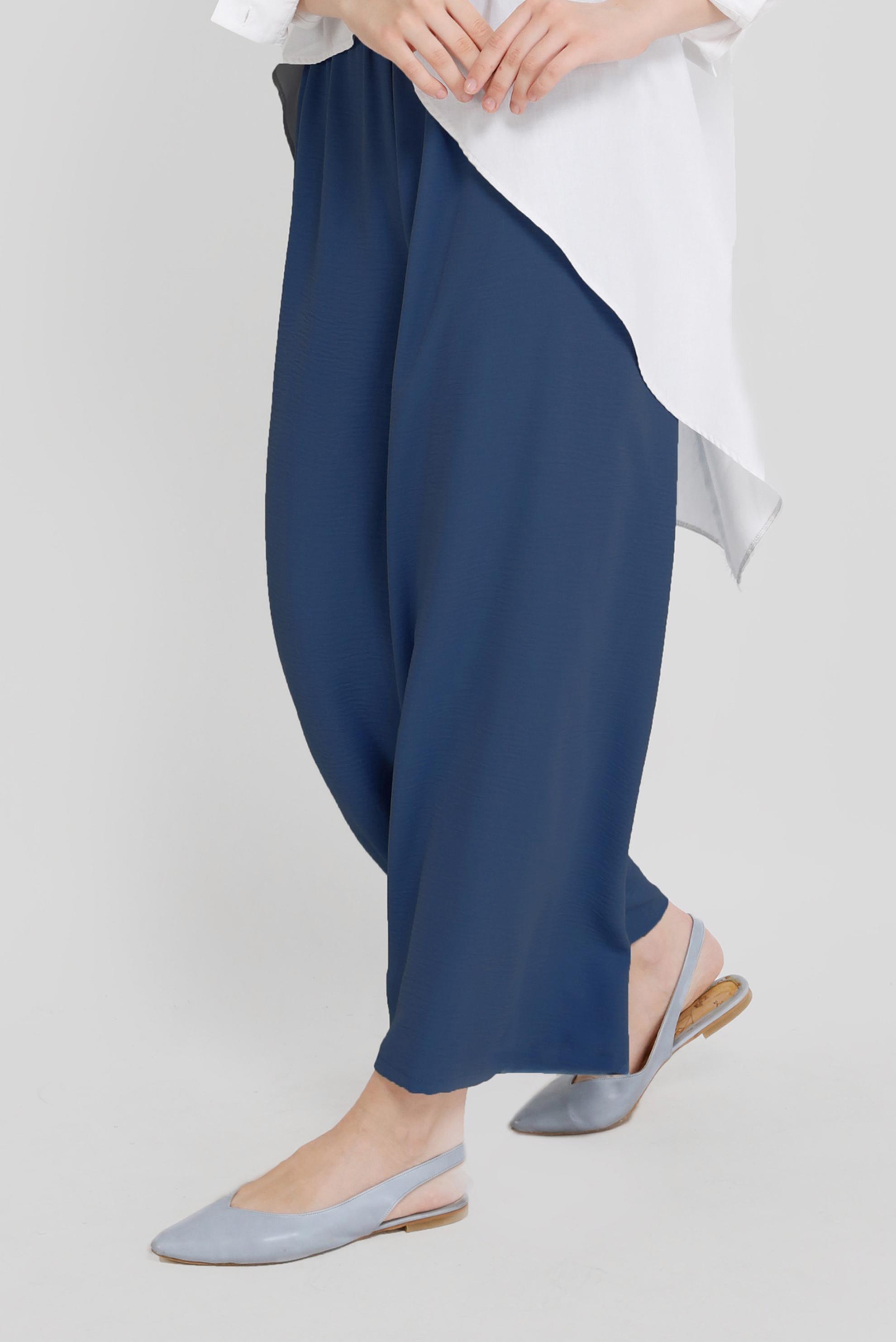 Tesettür giyim LACİVERT BOL KESİM PANTOLON 70160 