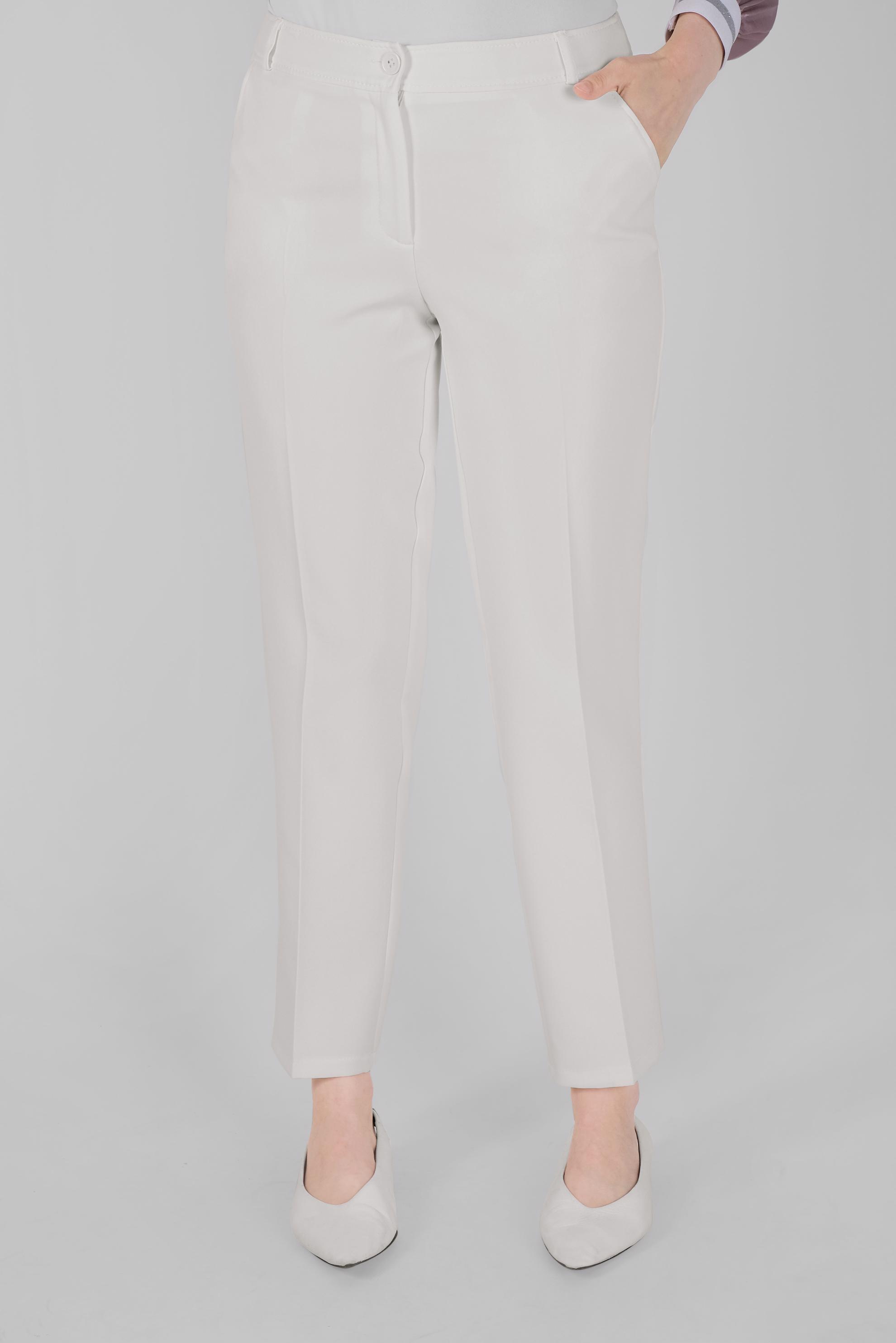 Tesettür giyim BEYAZ YÜKSEK BEL KLASİK PANTOLON 70164