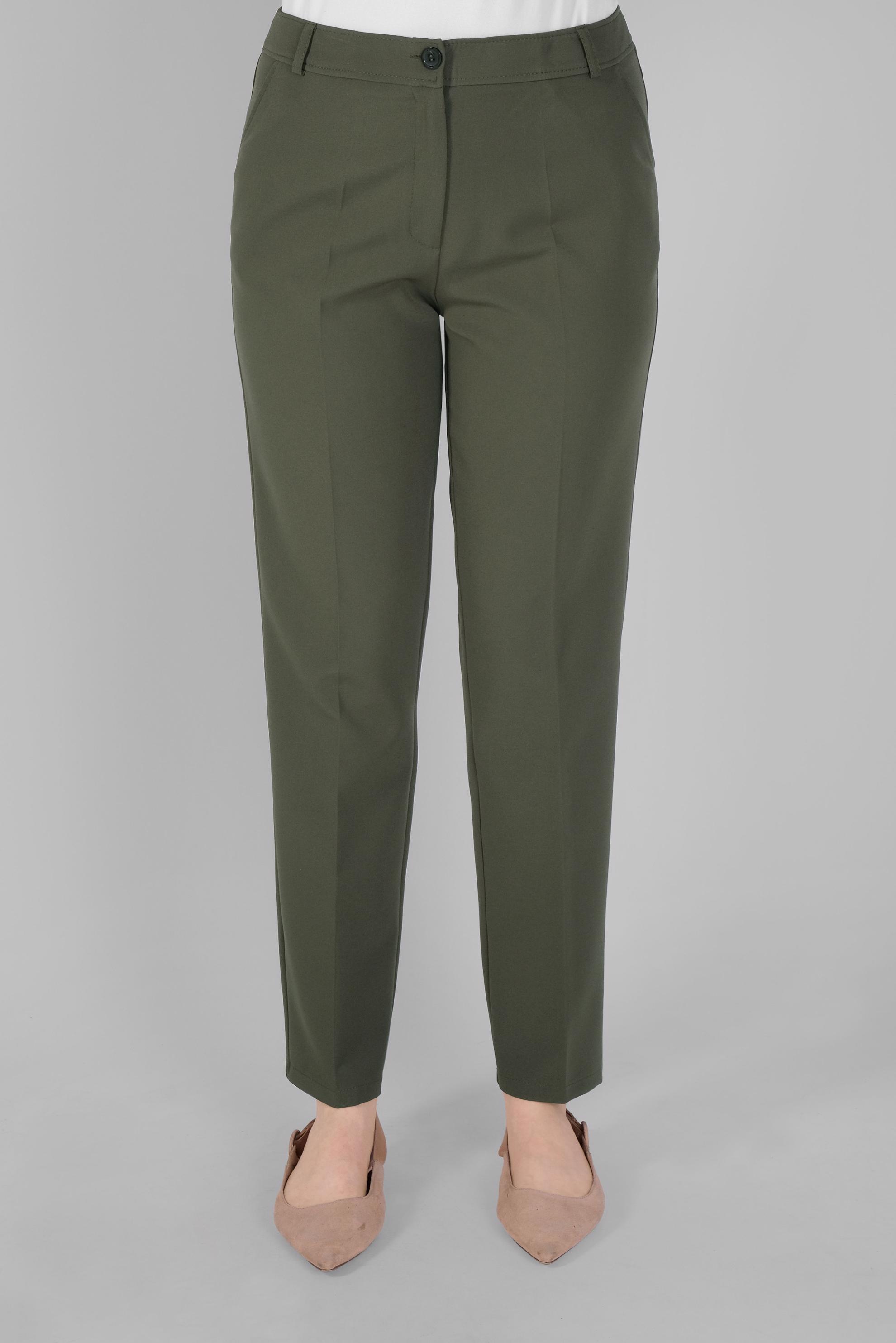 Tesettür giyim HAKİ YÜKSEK BEL KLASİK PANTOLON 70164