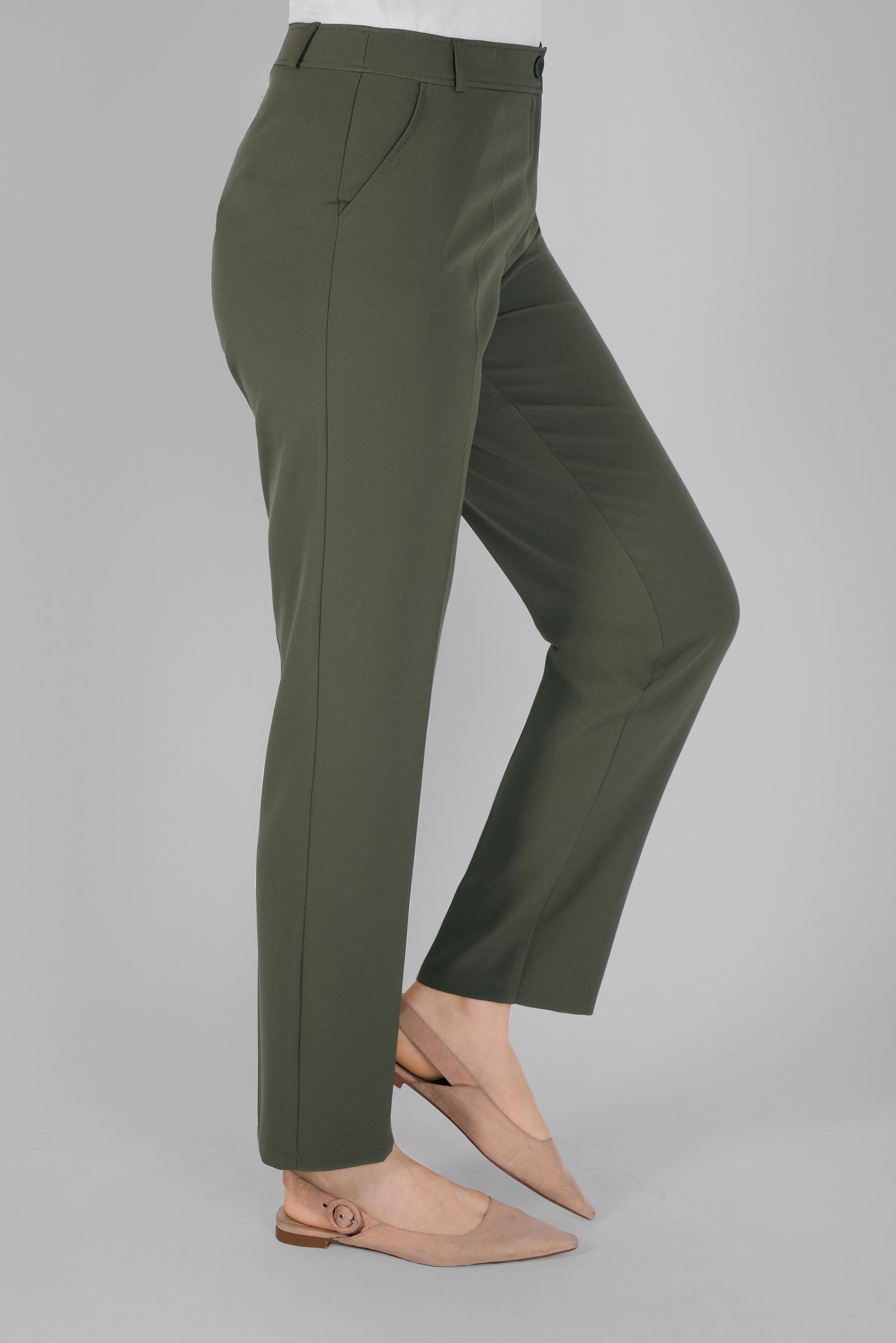 Tesettür giyim HAKİ YÜKSEK BEL KLASİK PANTOLON 70164