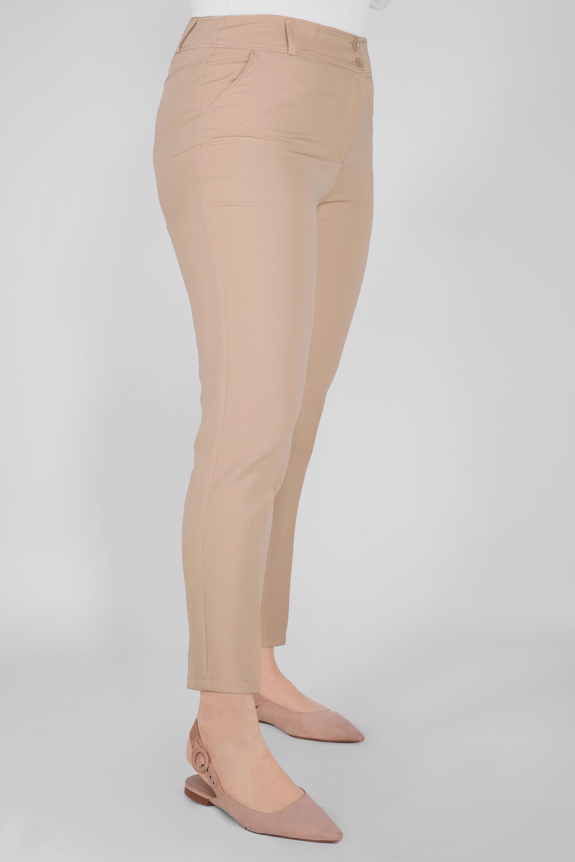 Tesettür giyim BEJ YÜKSEK BEL PANTOLON 70165