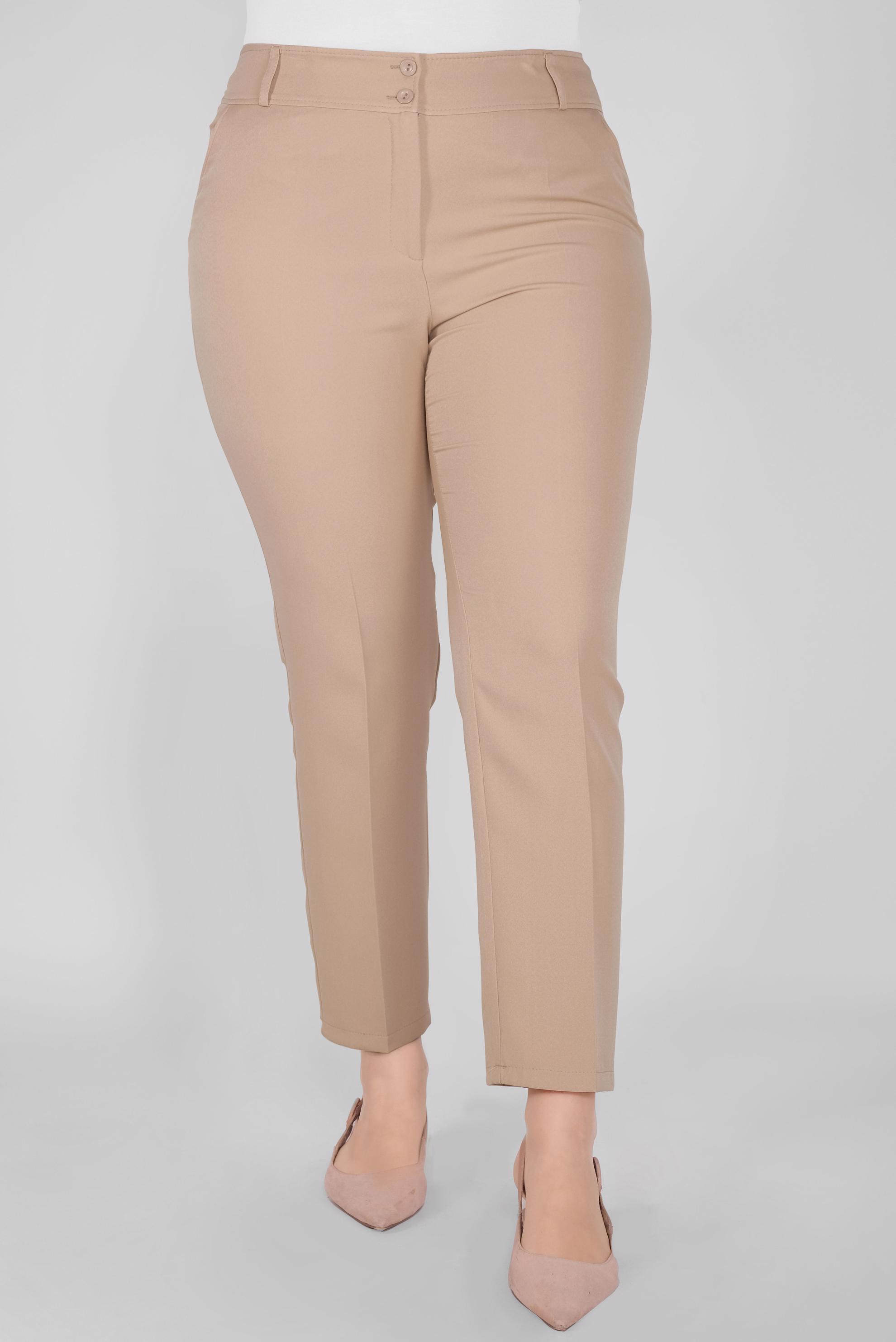 Tesettür giyim BEJ YÜKSEK BEL PANTOLON 70165