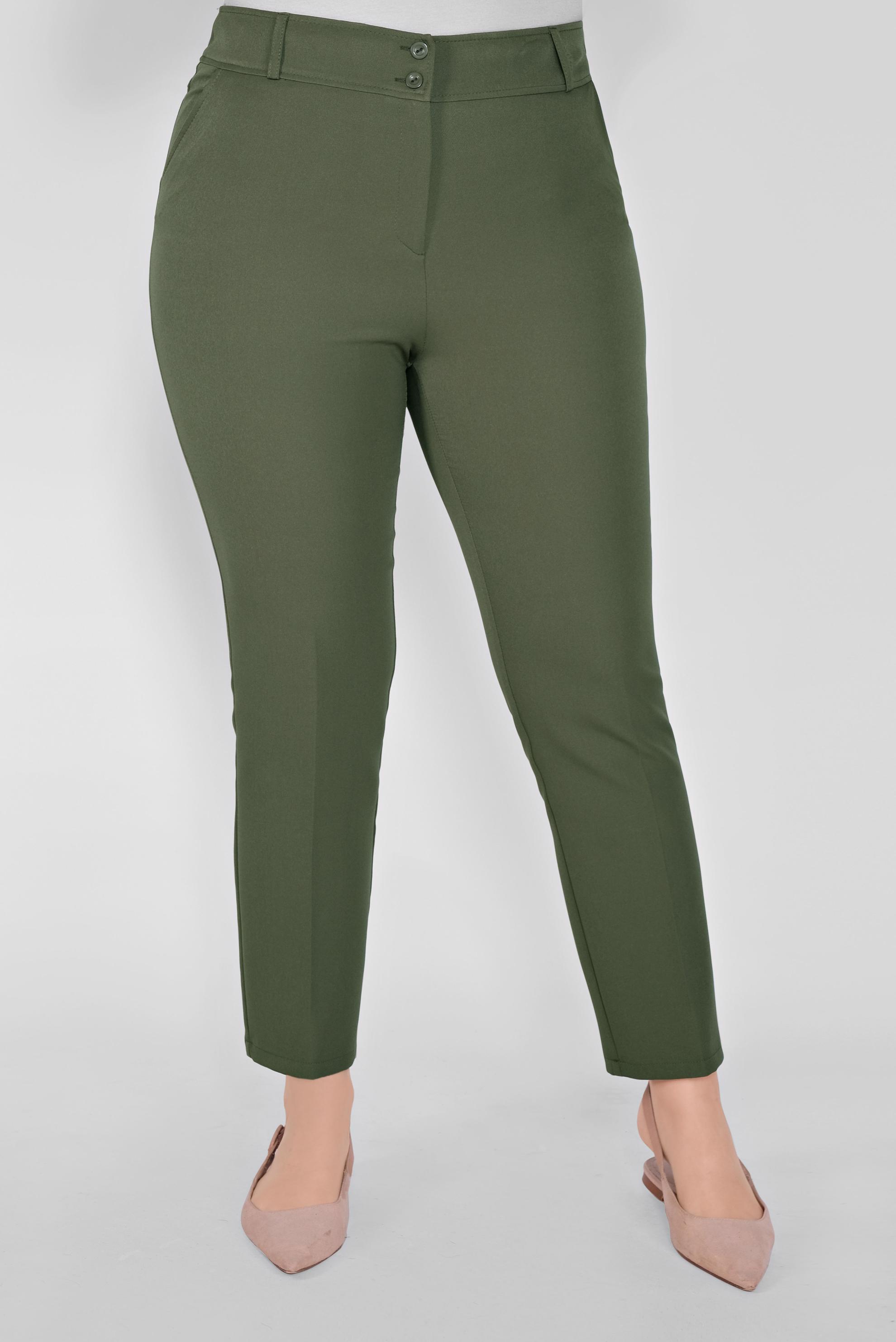 Tesettür giyim HAKİ YÜKSEK BEL PANTOLON 70165