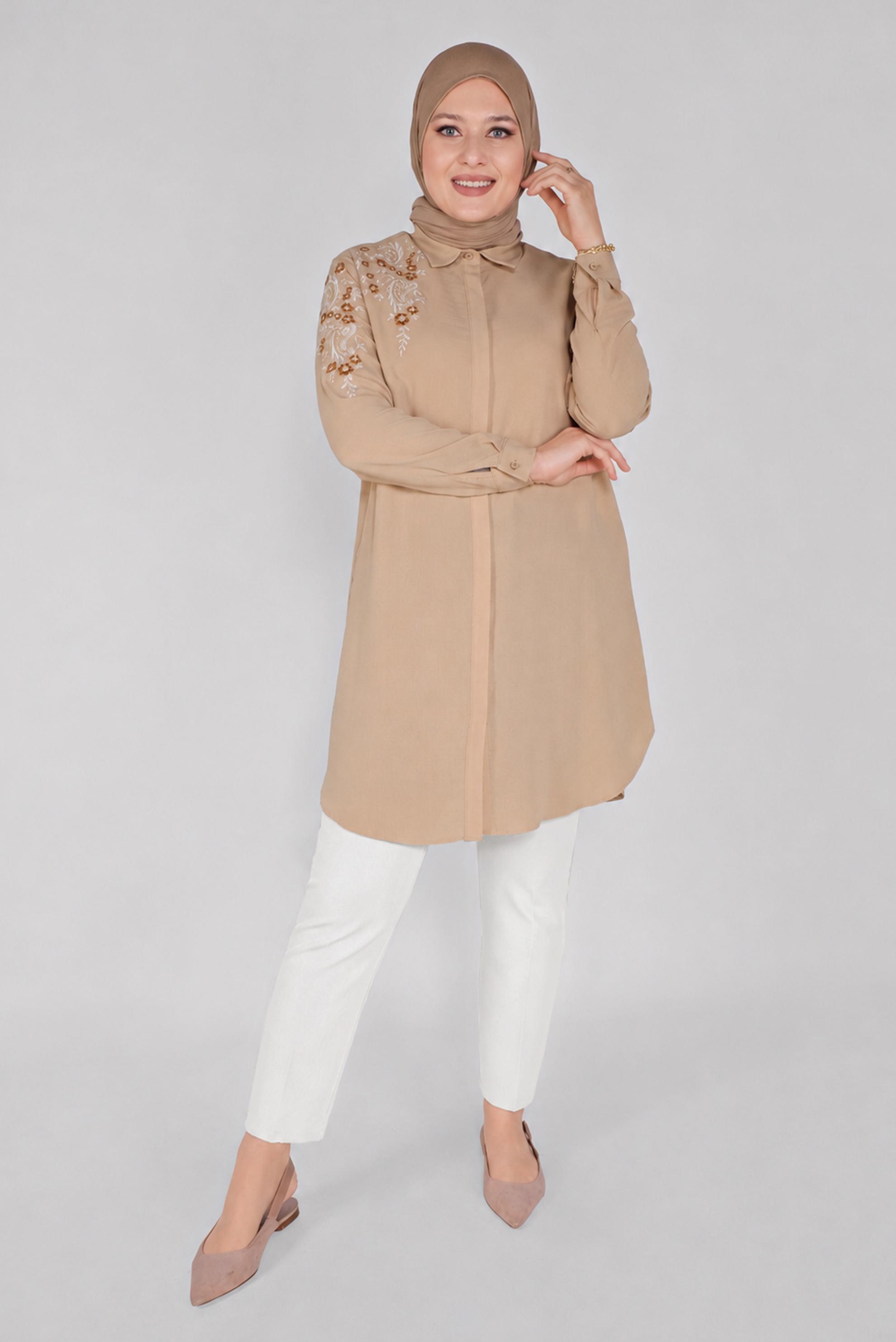 Vêtements hijab BEIGE 70165 43961 PANTOLON 42/52 TEK40