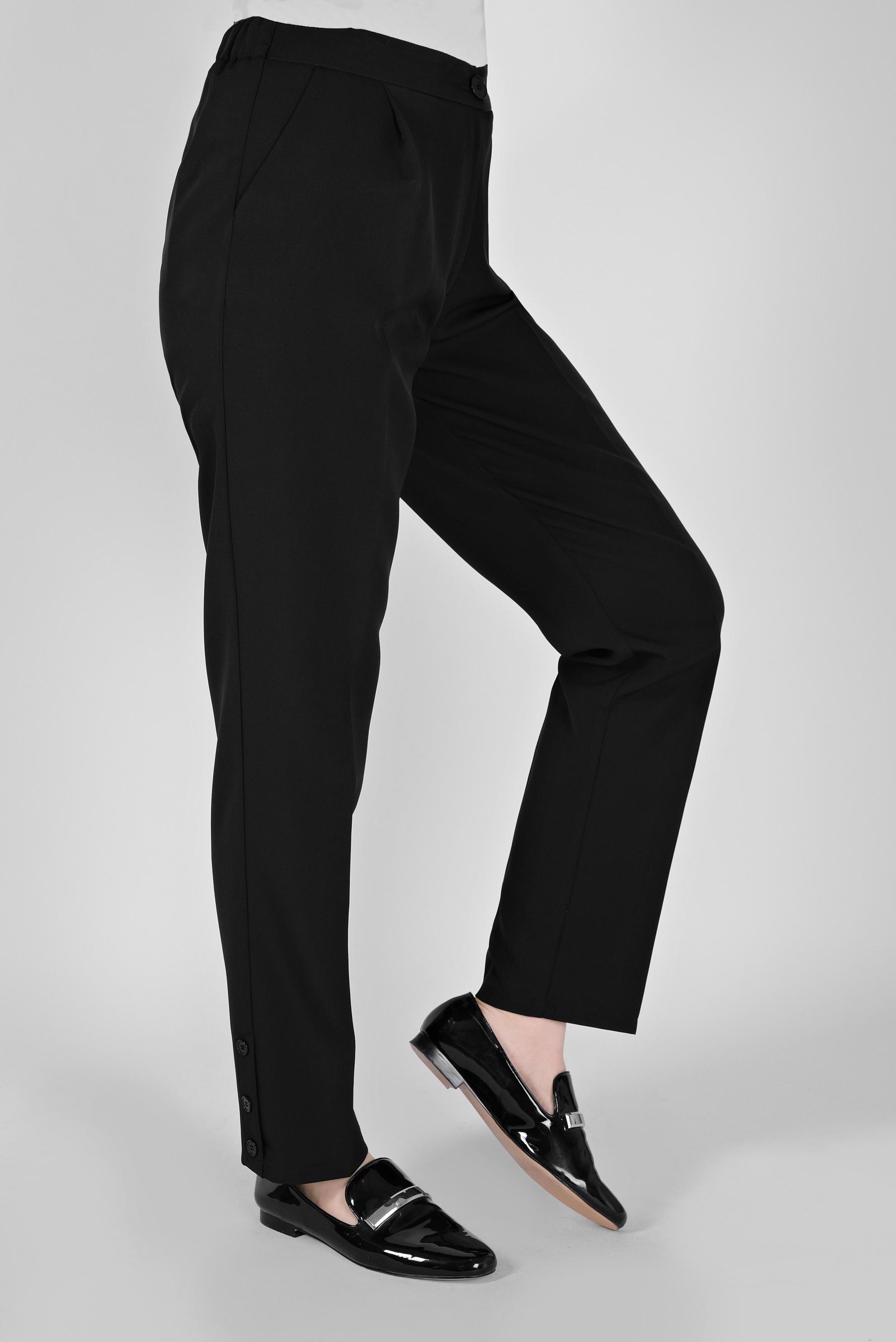 Tesettür giyim SİYAH HAVUÇ PANTOLON 70166 