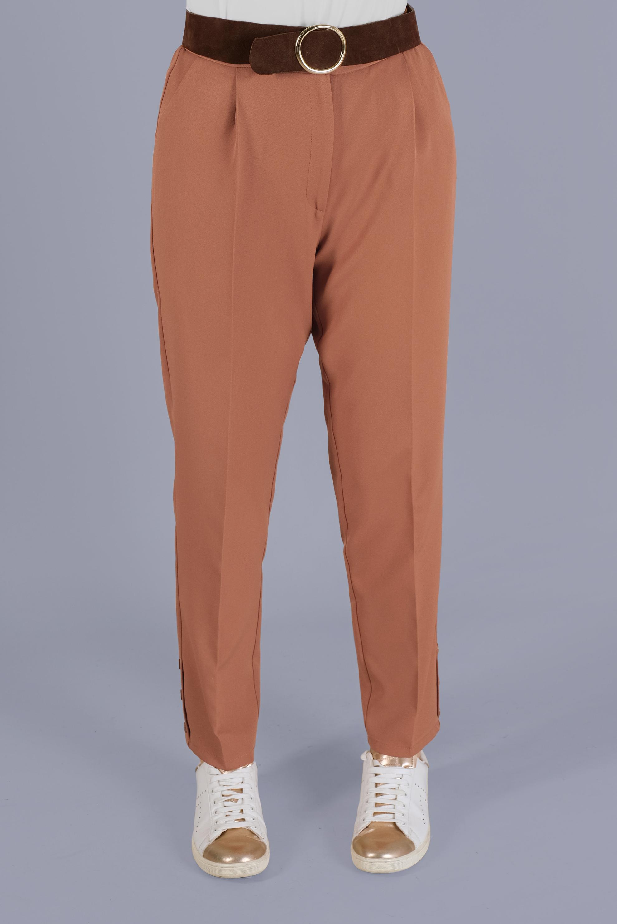 Tesettür giyim TABA HAVUÇ PANTOLON 70166 