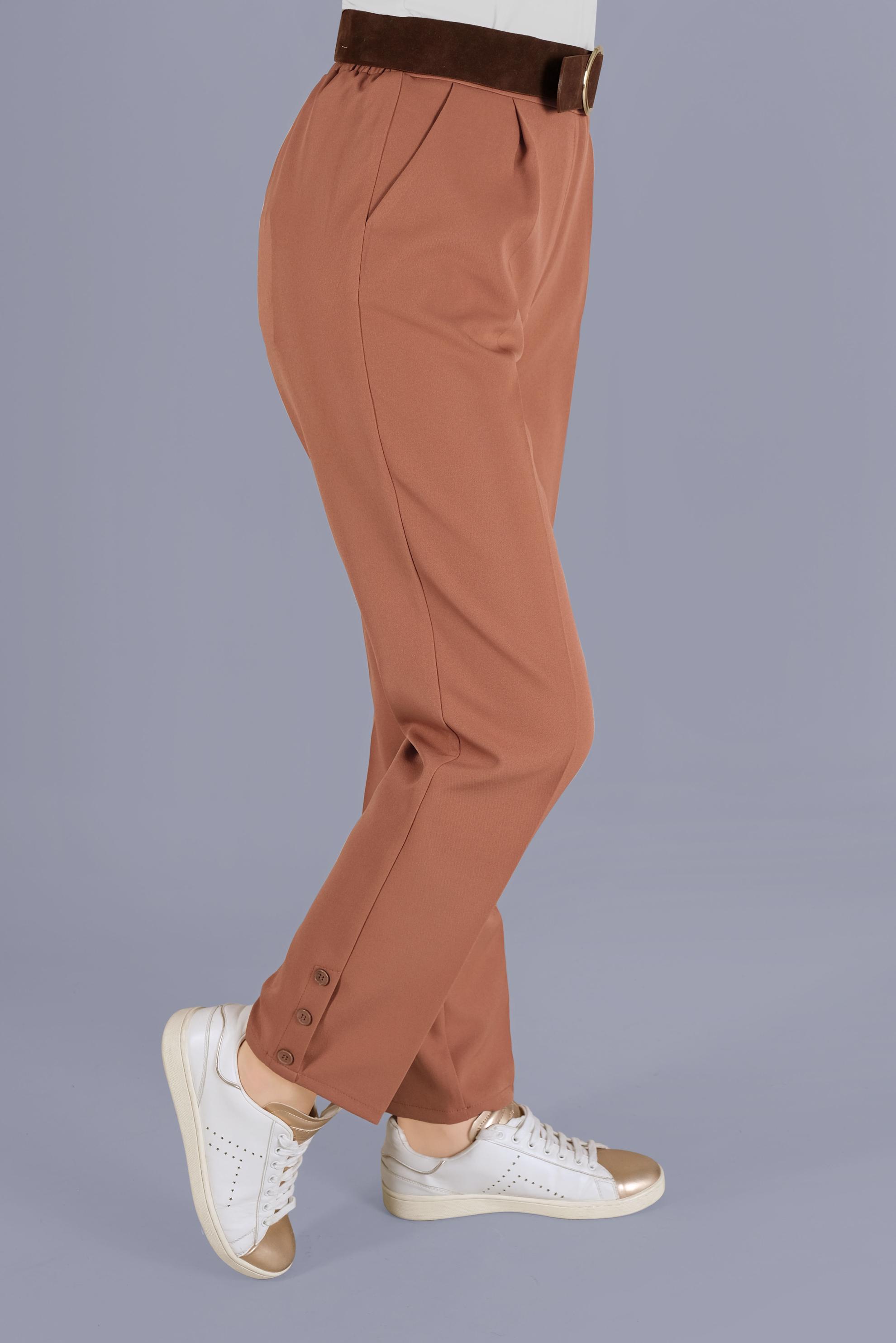 Tesettür giyim TABA HAVUÇ PANTOLON 70166 