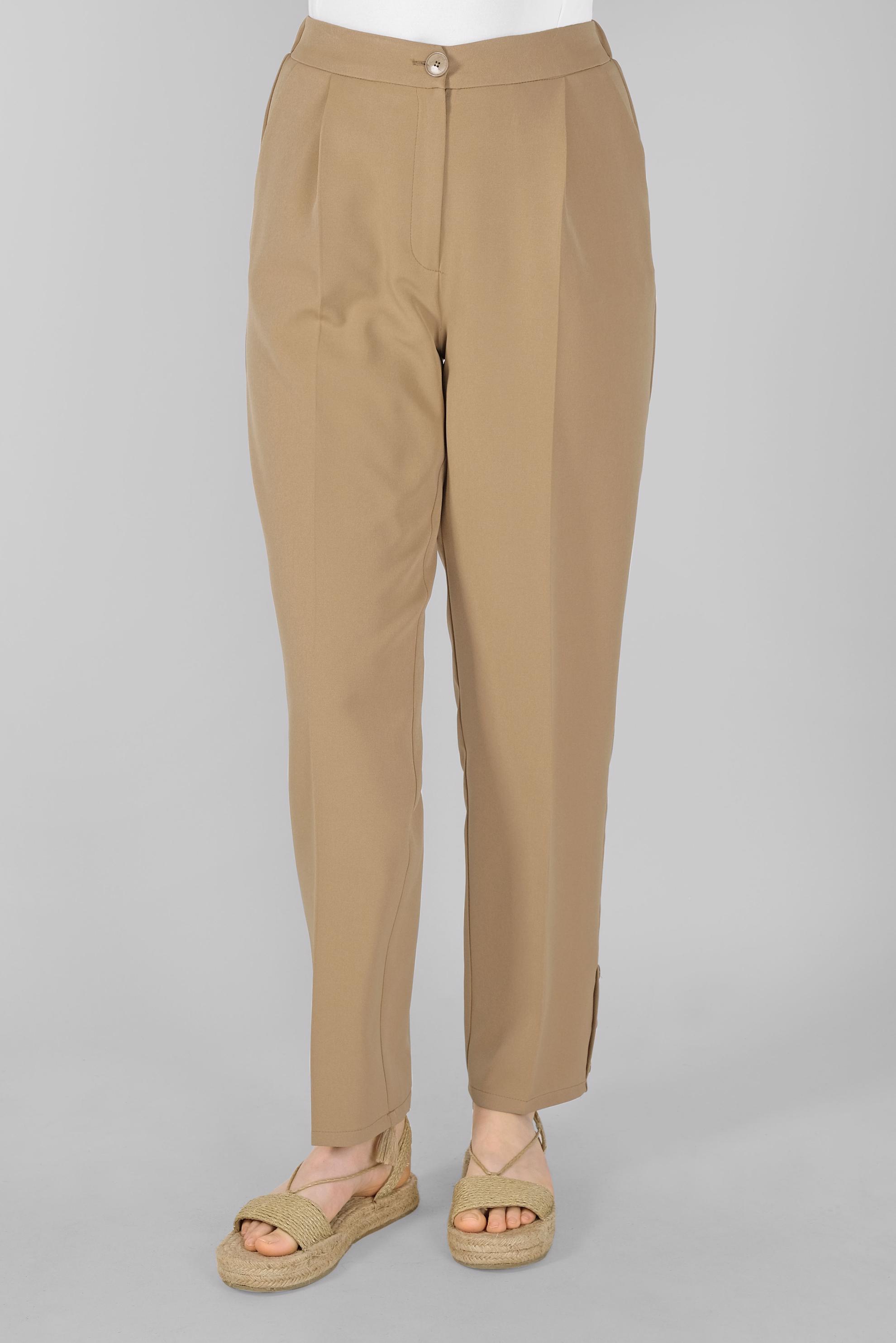 Tesettür giyim KAHVE HAVUÇ PANTOLON 70166 