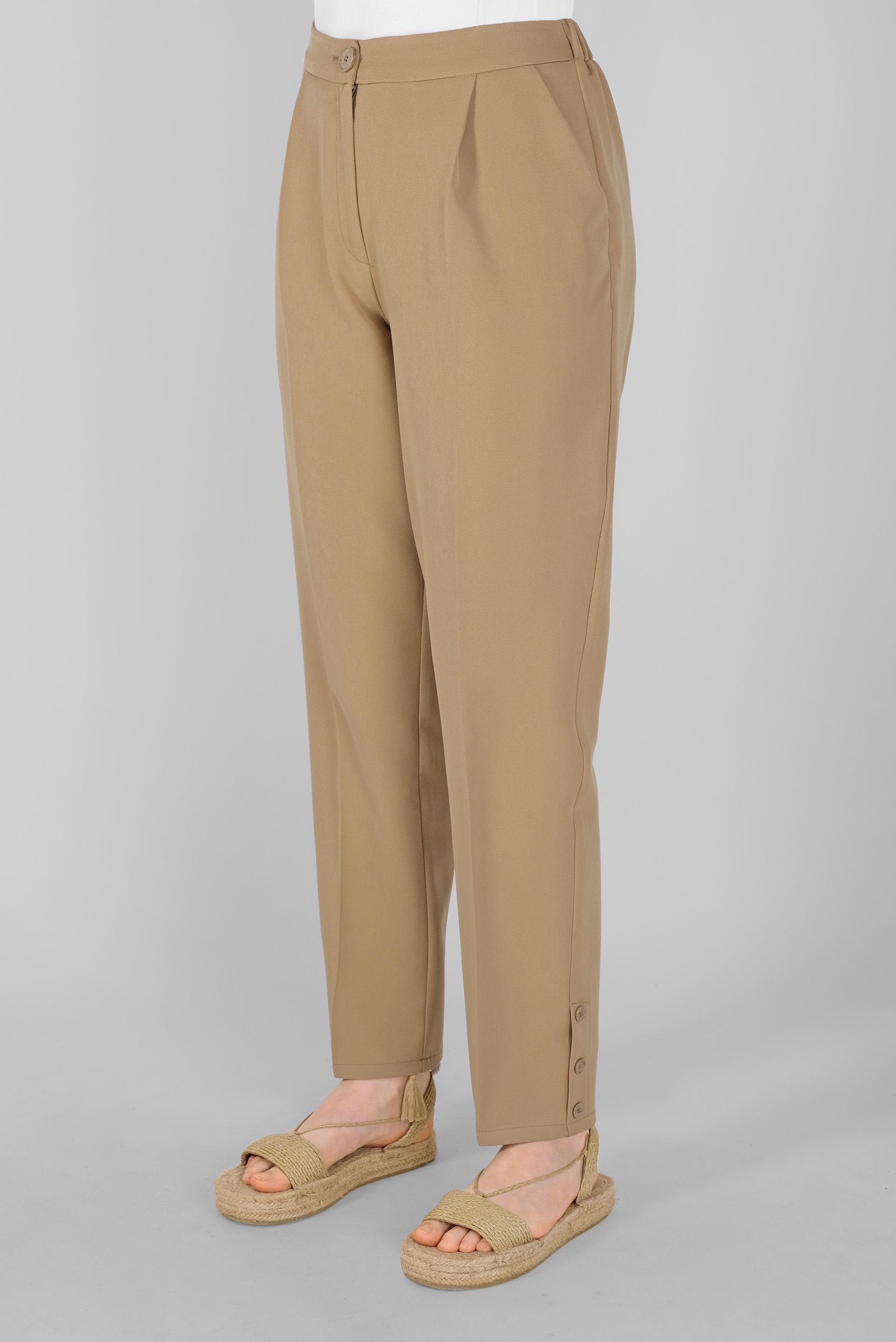 Tesettür giyim KAHVE HAVUÇ PANTOLON 70166 