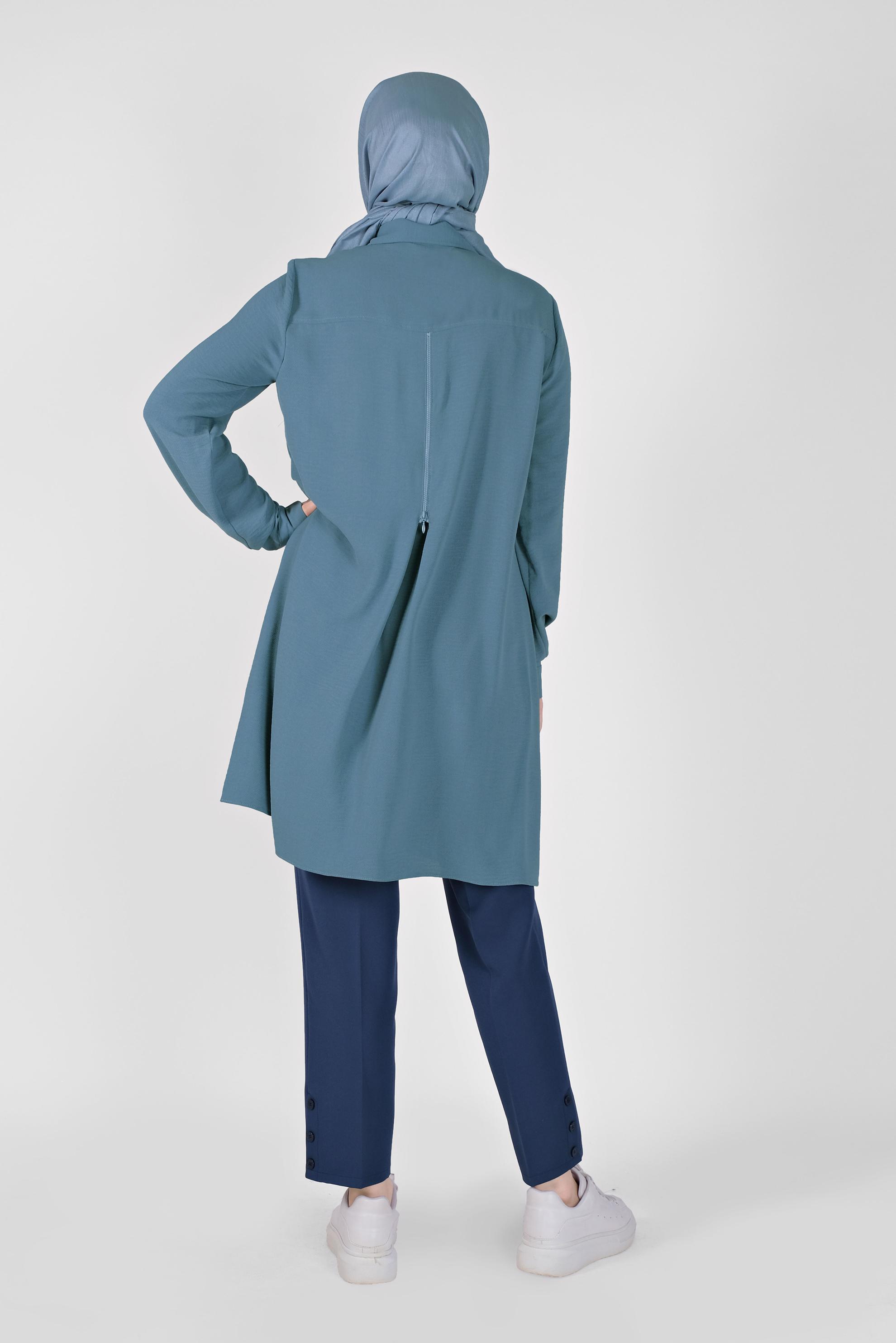 Tesettür giyim LACİVERT HAVUÇ PANTOLON 70166 