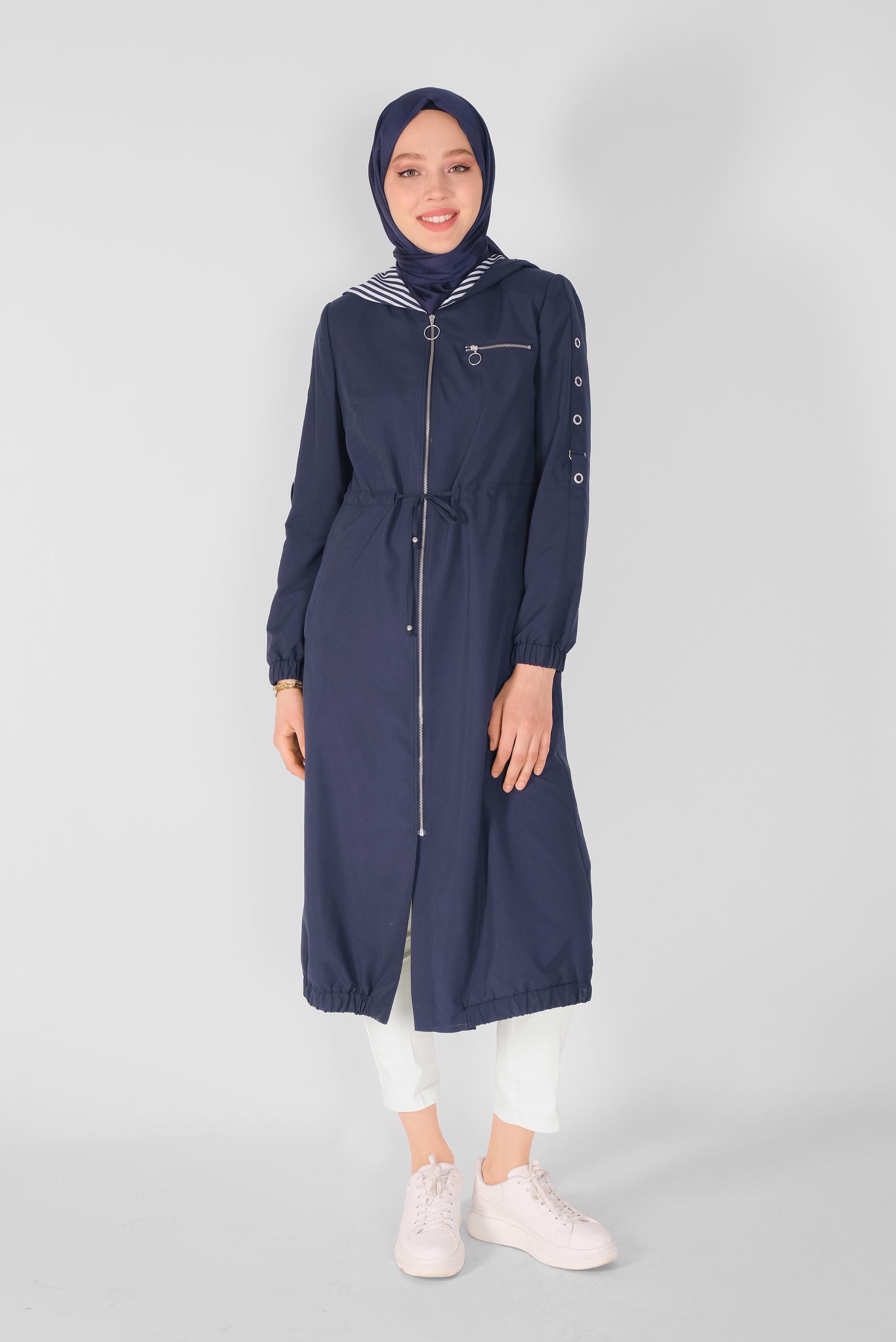 Tesettür giyim BEYAZ PAMUKLU DAR PAÇA PANTOLON 70173 