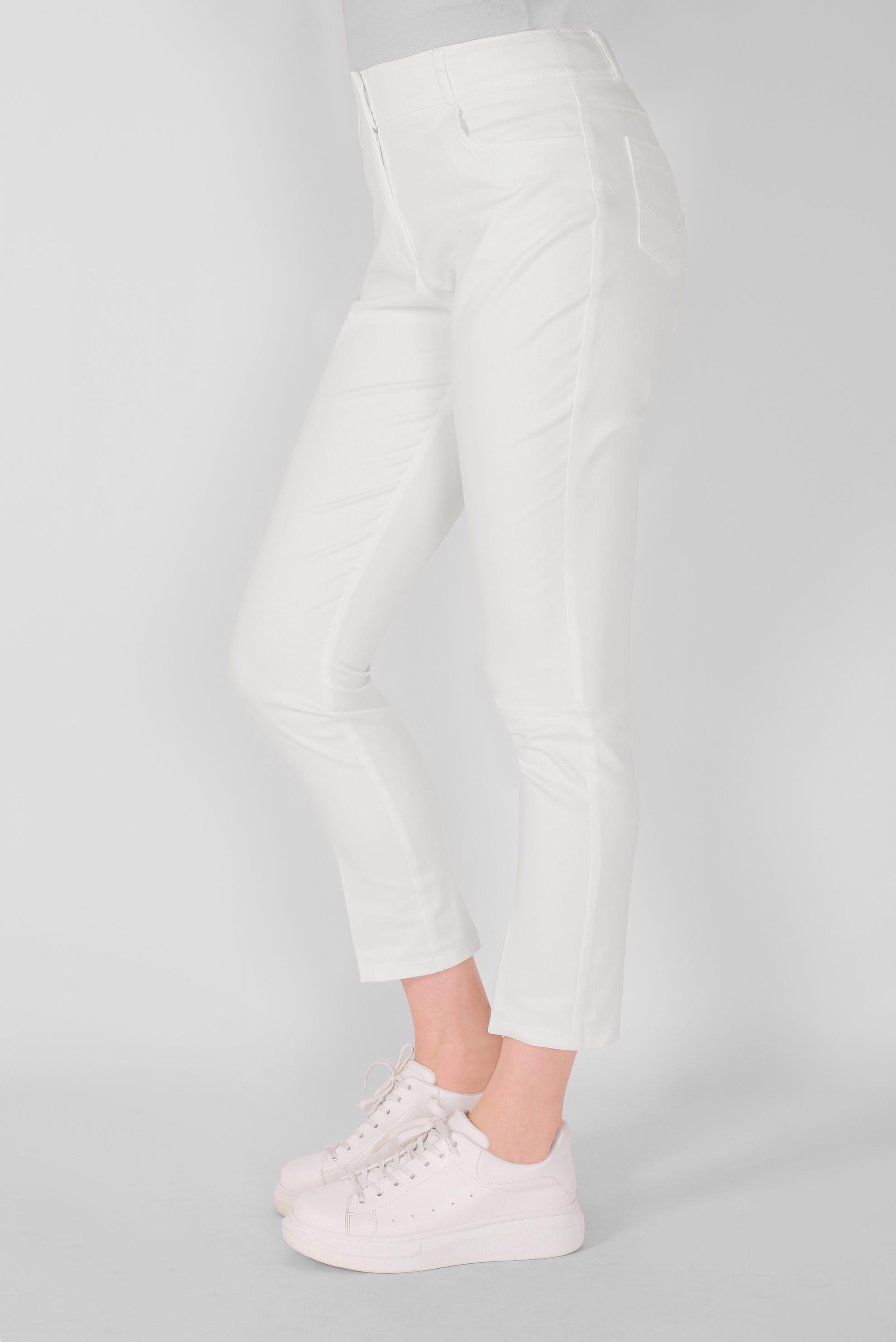 Tesettür giyim BEYAZ PAMUKLU DAR PAÇA PANTOLON 70173 